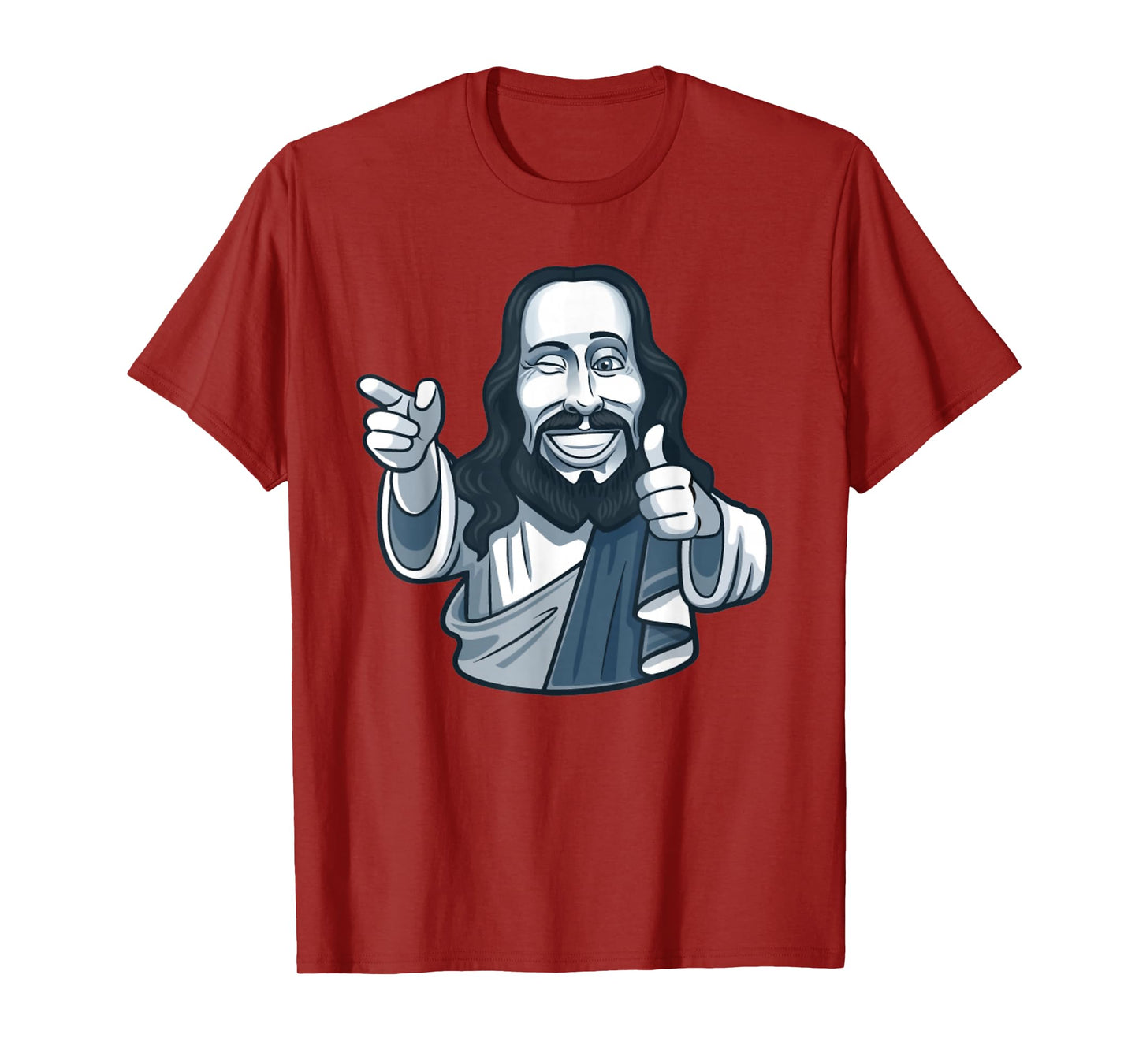 Smiling Jesus Thumbs Up Funny Christian T-Shirt T-Shirt