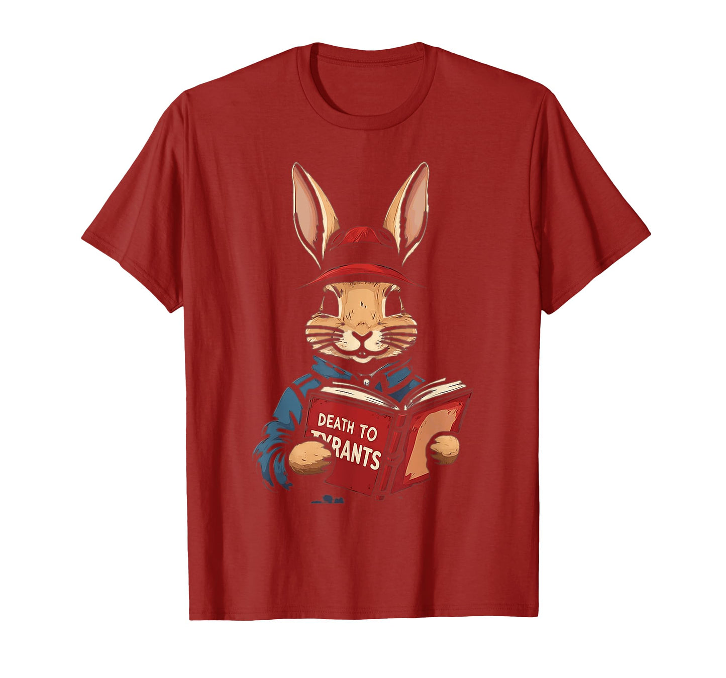 Retro Rabbit Death To Tyrants Vintage 90s, funny quote T-Shirt
