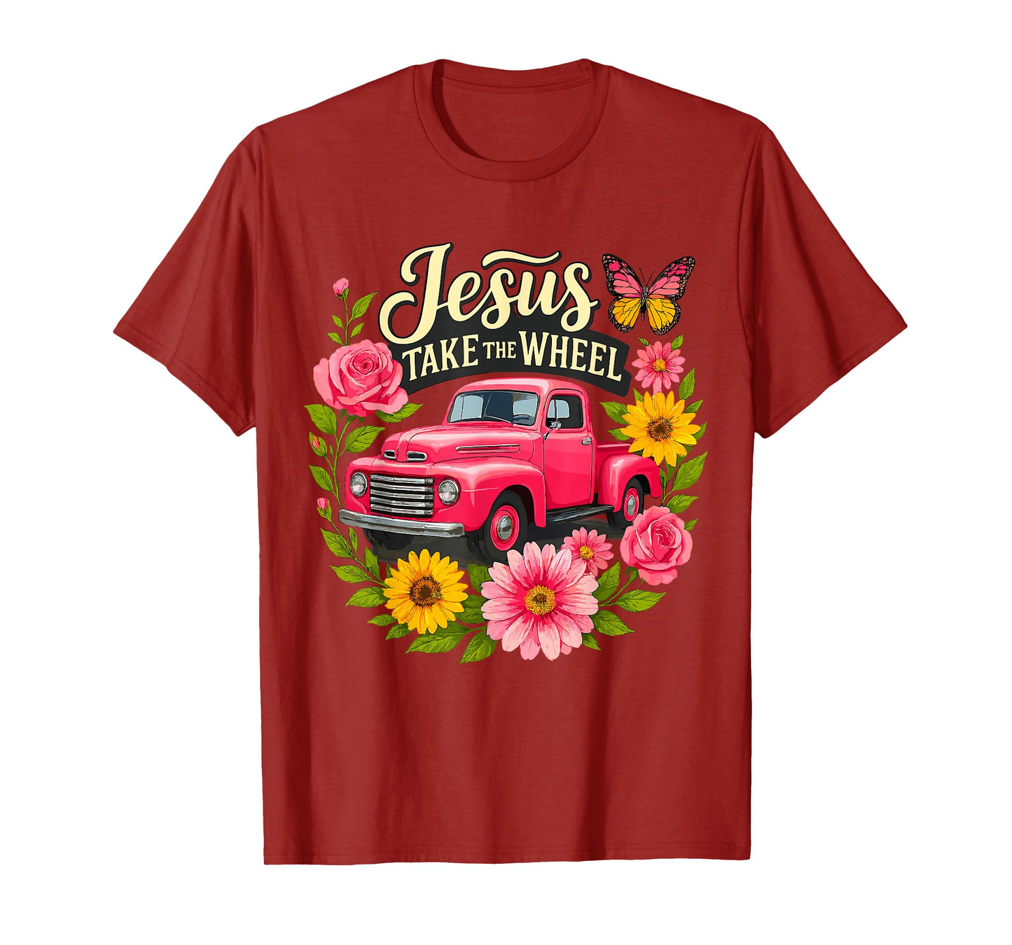 Jesus Take the Wheel Truck Christian T-Shirt