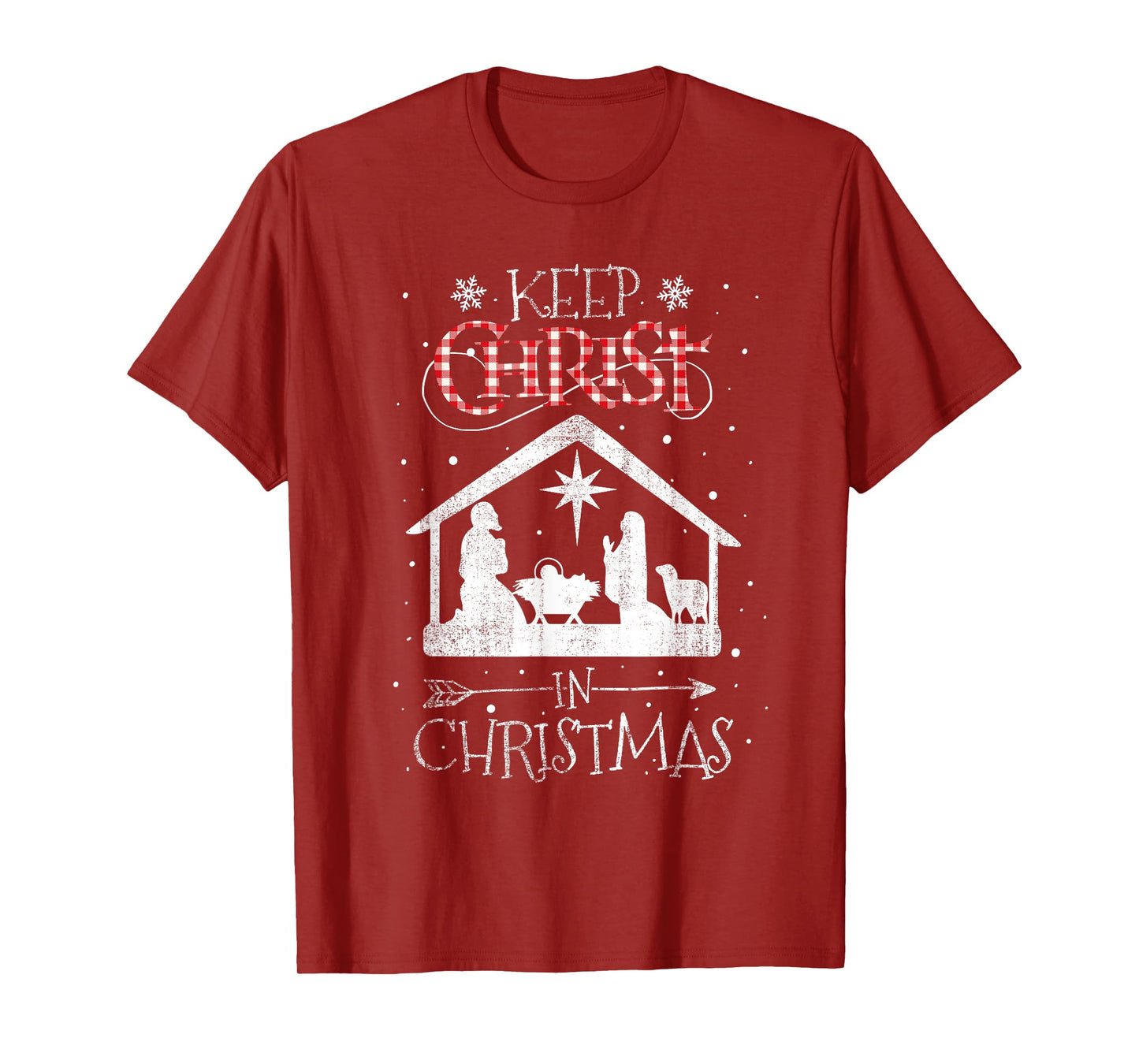 BORN Keep Christ In Christmas Nativity Jesus Christian Kids Unisex Black Cotton Polyester T-Shirt