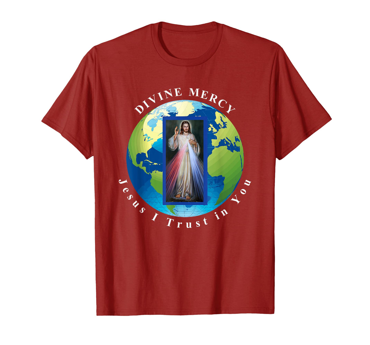 Divine Mercy World Jesus I Trust in You T-Shirt T-Shirt