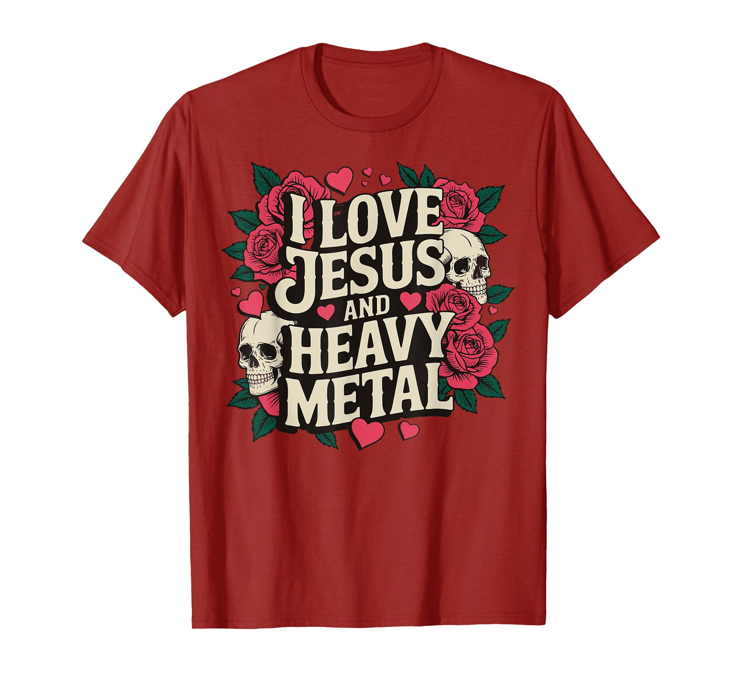 I Love Jesus And Heavy Metal T-Shirt