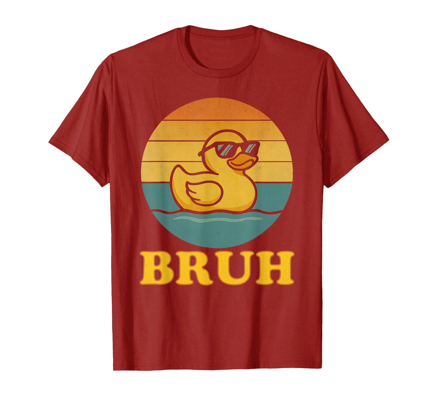 Bruh Rubber Duck Retro Rubber Ducky Funny Saying Kids Boys T-Shirt