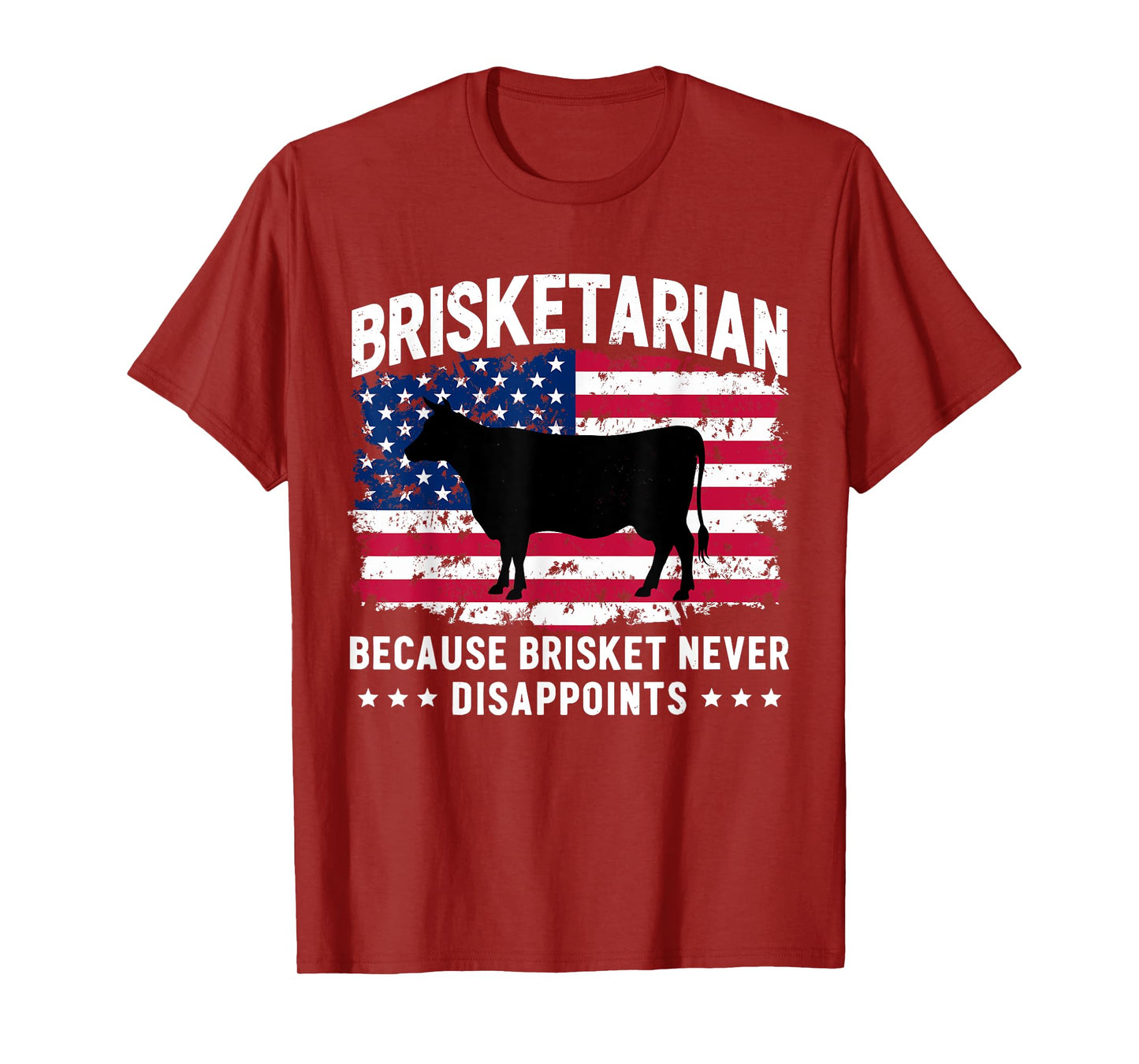 Brisketarian Because Brisket Never Disappoints Funny BBQ T-Shirt