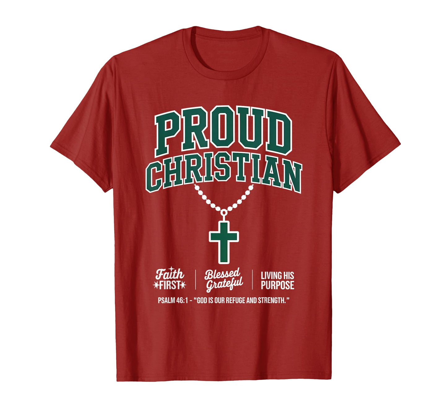 Proud Christian Faith First Christian Streetwear T-Shirt