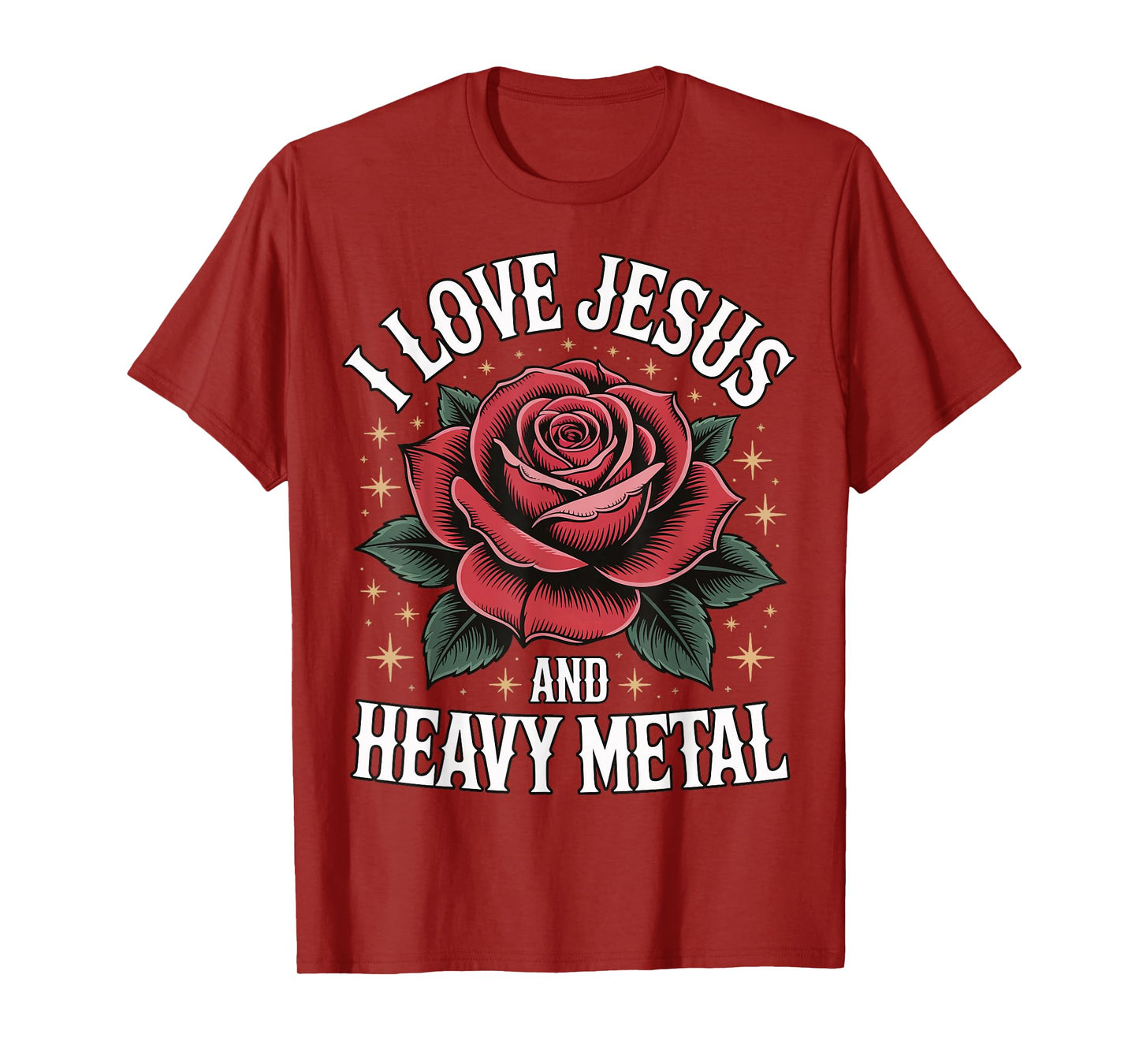 I Love Jesus And Heavy Metal T-Shirt