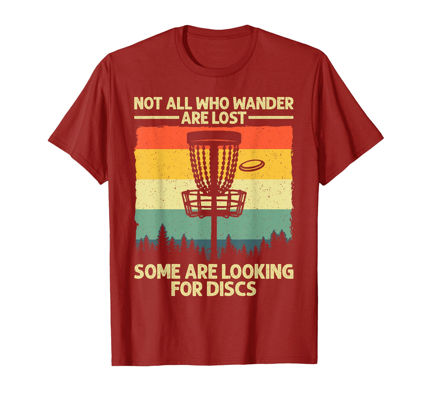 Funny Disc Golf Art For Men Women Kids Disc Golfer Disc Golf T-Shirt