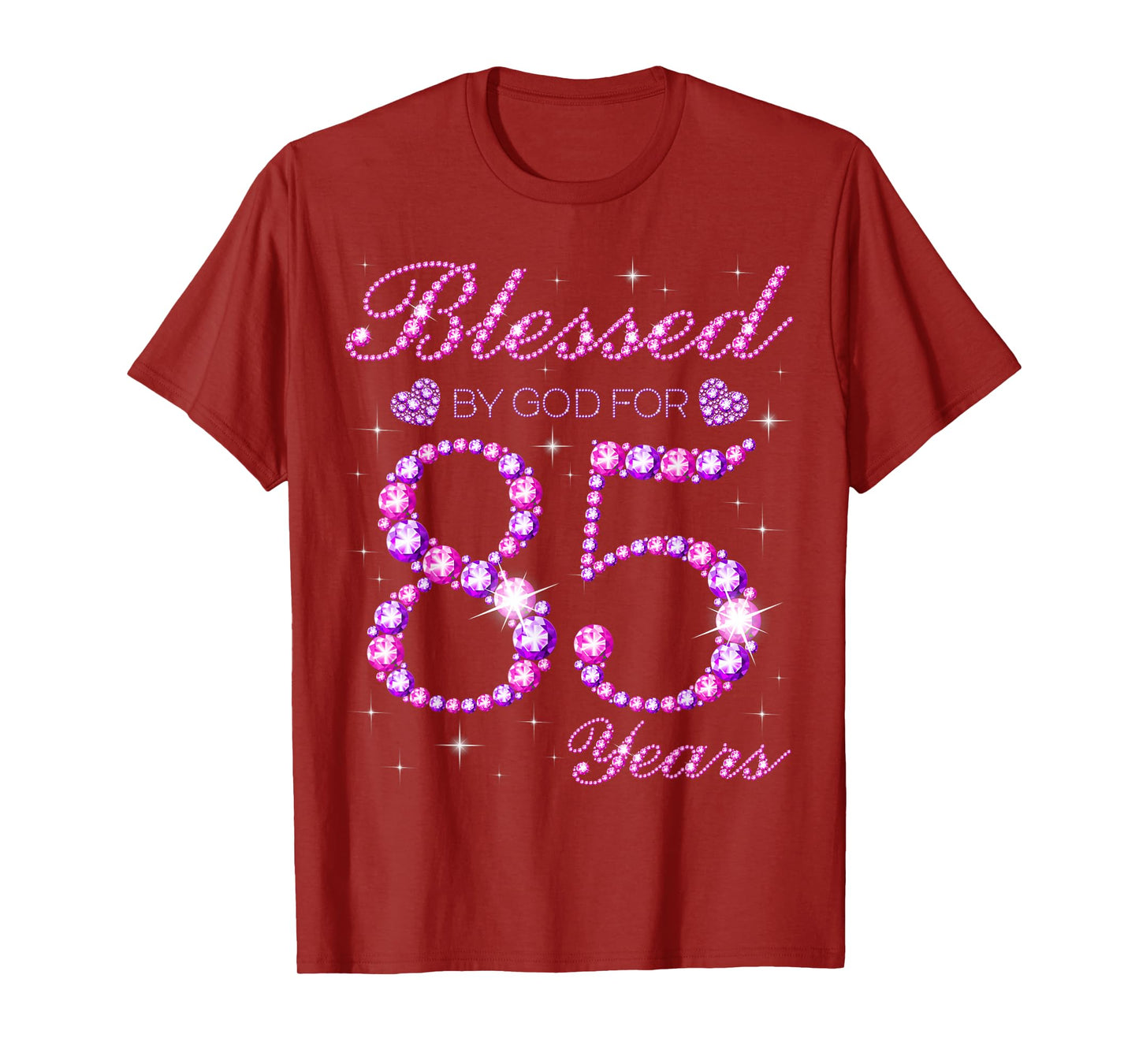 Blessed by God for 85 Years Old 85th Birthday Party T-Shirt