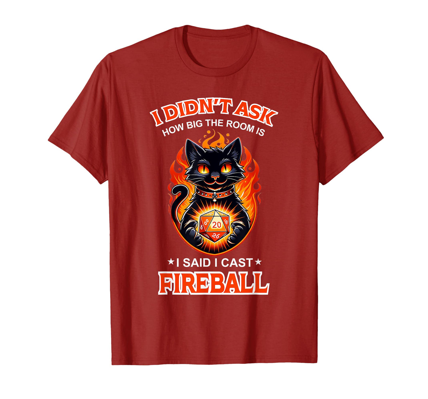 Funny I Didn't Ask How Big The Room Is Said I Cast Fireball T-Shirt