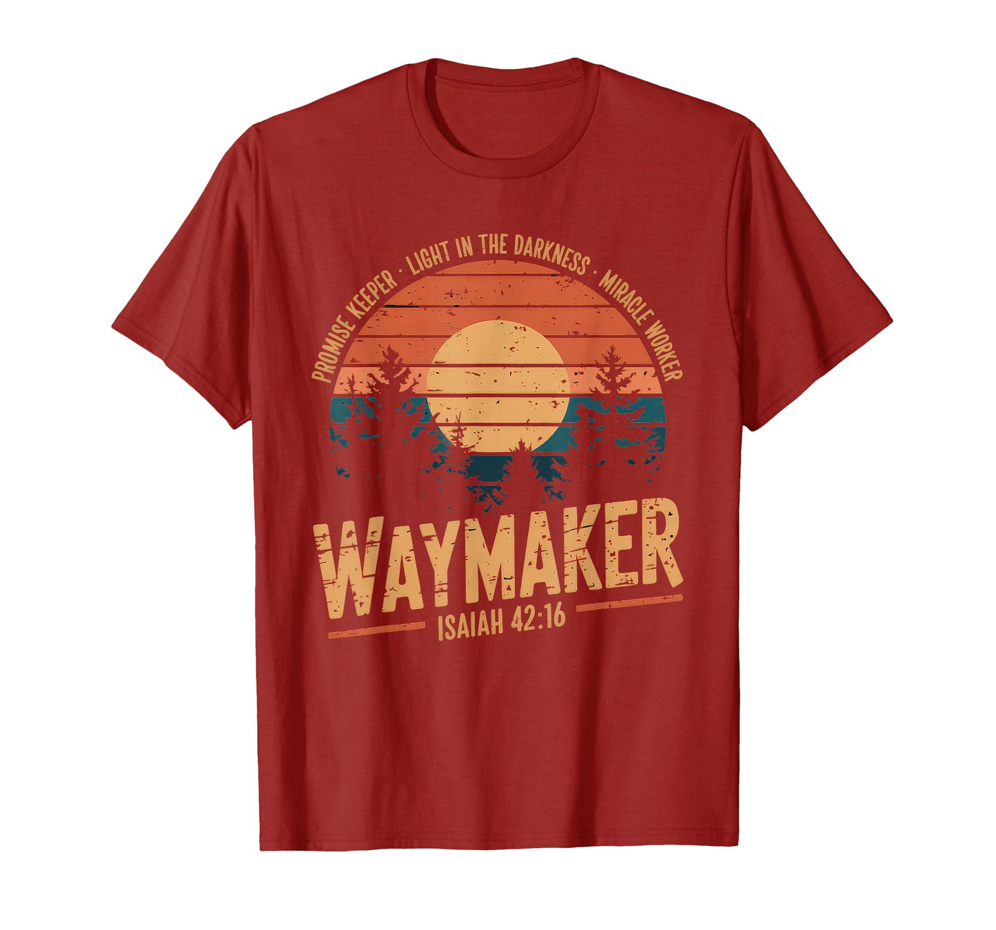 Waymaker Tshirt Promise Keeper Miracle Worker God Christian T-Shirt