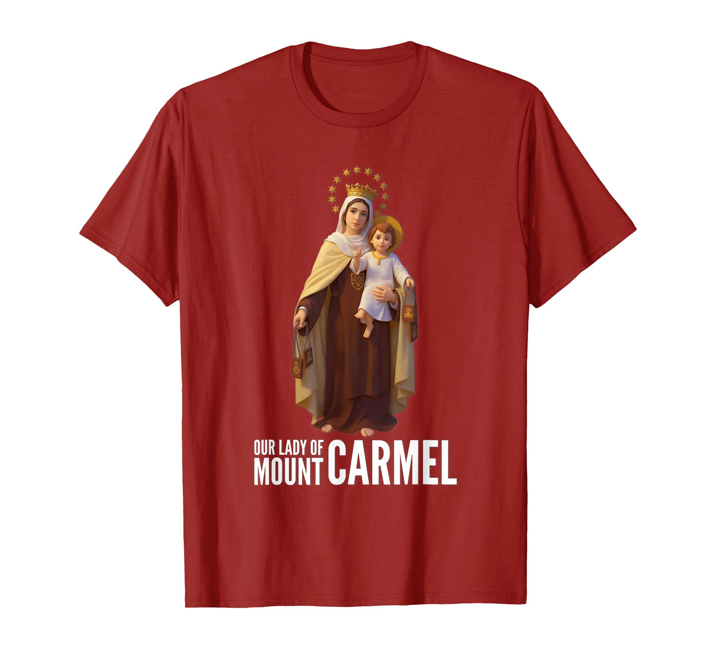 Our Lady of Mount Carmel Marian Catholic T-Shirt