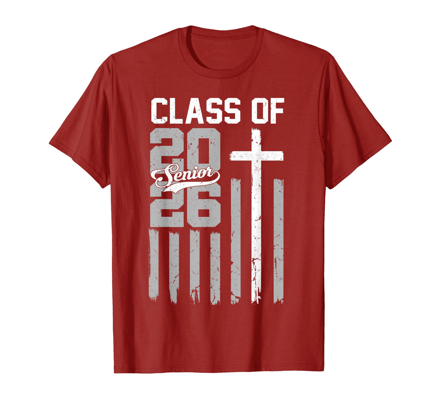 Senior Class of 2026 Christian American Flag 2026 Graduation T-Shirt