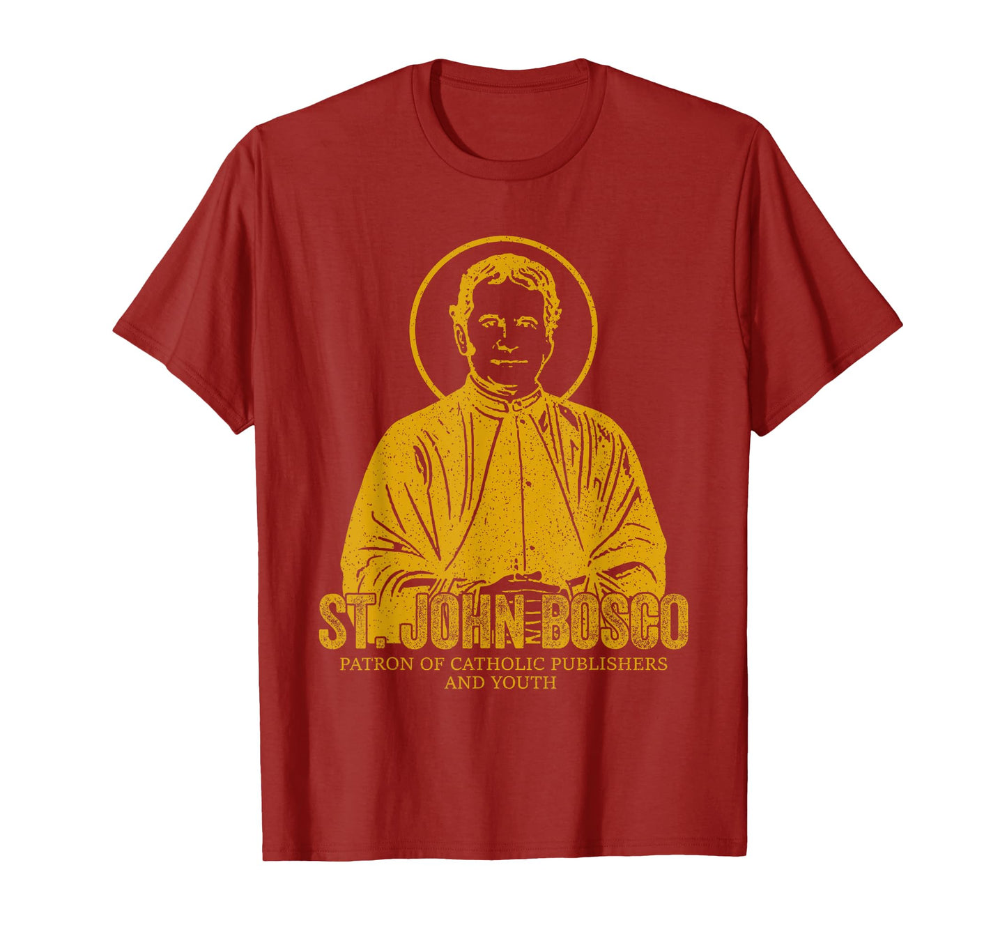 Catholicism Gold St. John Bosco Catholic Christian Saint T-Shirt