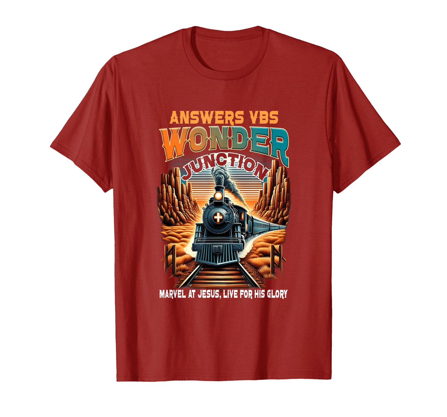 Answers VBS Wonder Junction Christian Train Theme T-Shirt