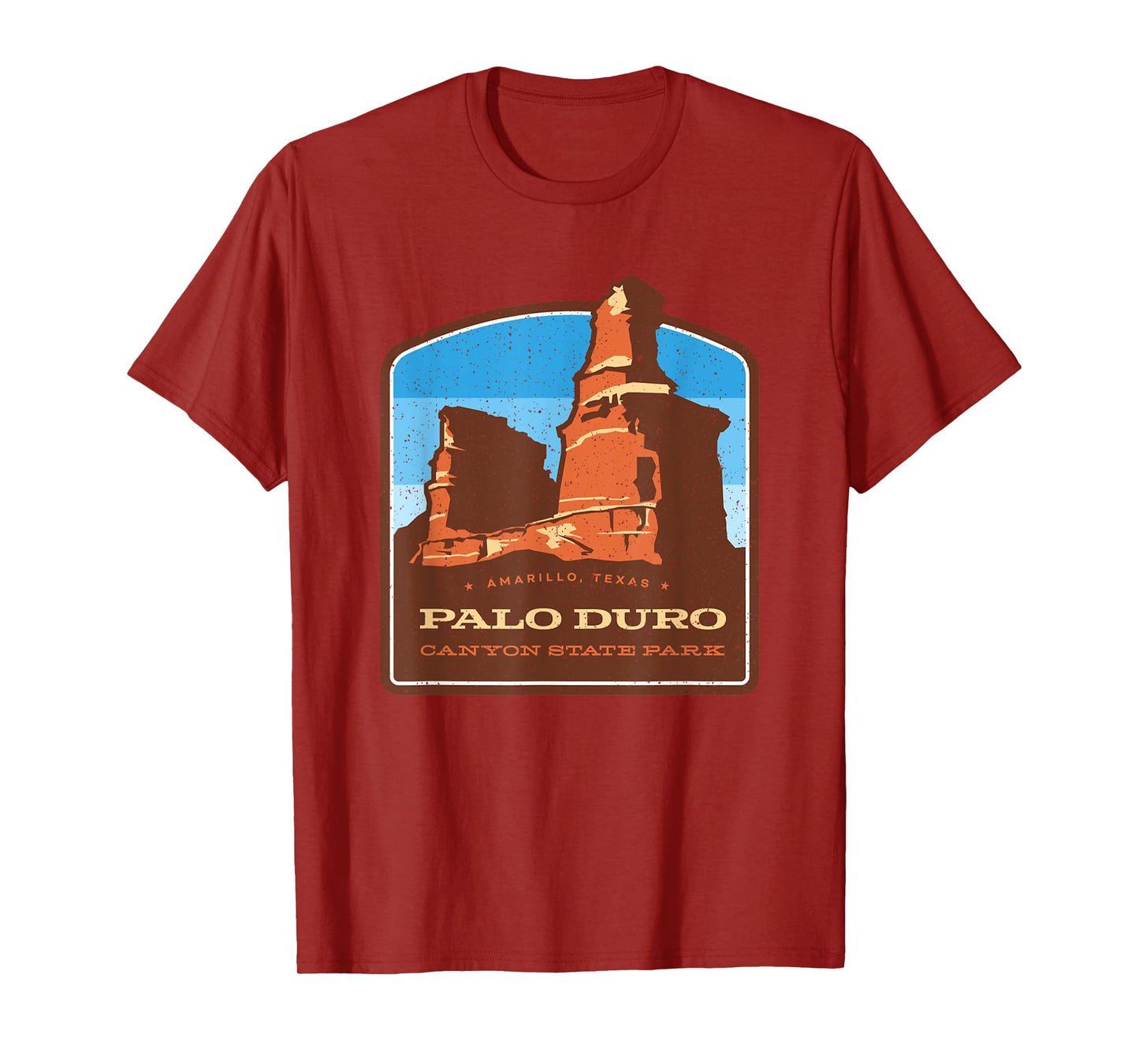 Vintage Palo Duro Canyon State Park Texas Travel Souvenir T-Shirt