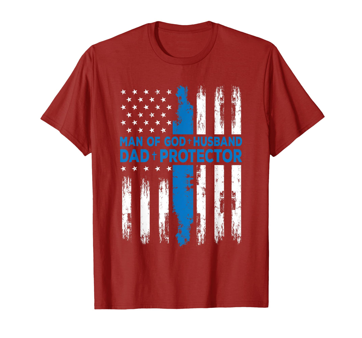 Jesus God Religious Man of God Husband Dad Protector T-Shirt