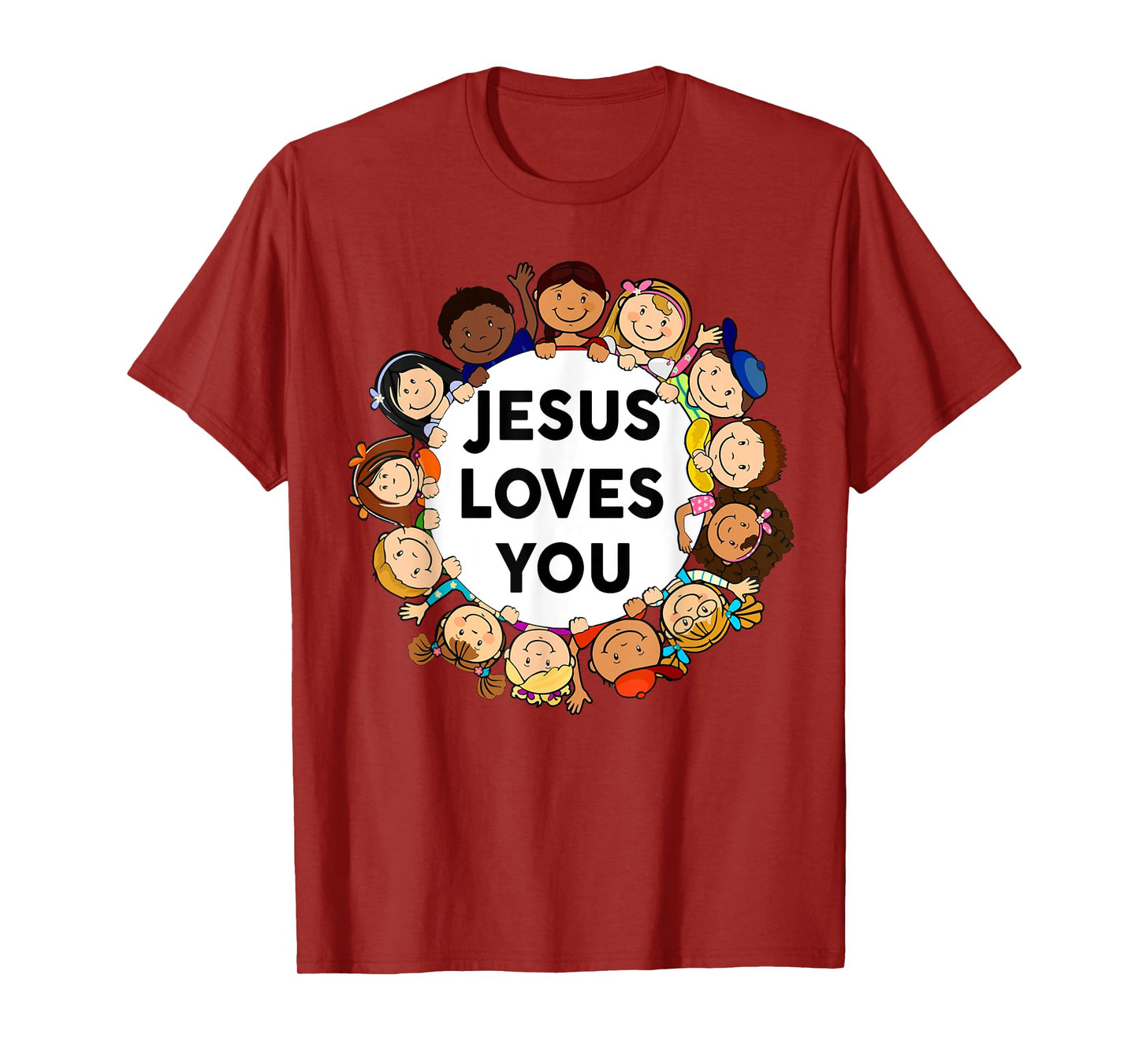 Toddler Jesus Loves You Shirt Kids Boy Girl Christian God T-Shirt