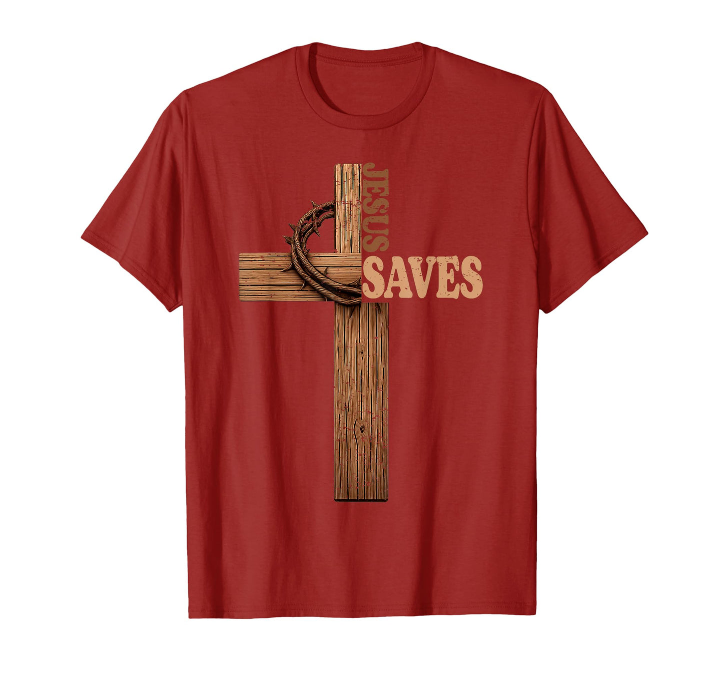Jesus Saves Cross Subtle Christian Bible Religious Faith God T-Shirt