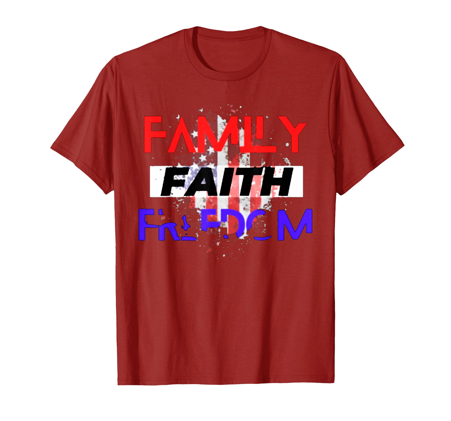 Family Faith Freedom Vintage Tee T-Shirt