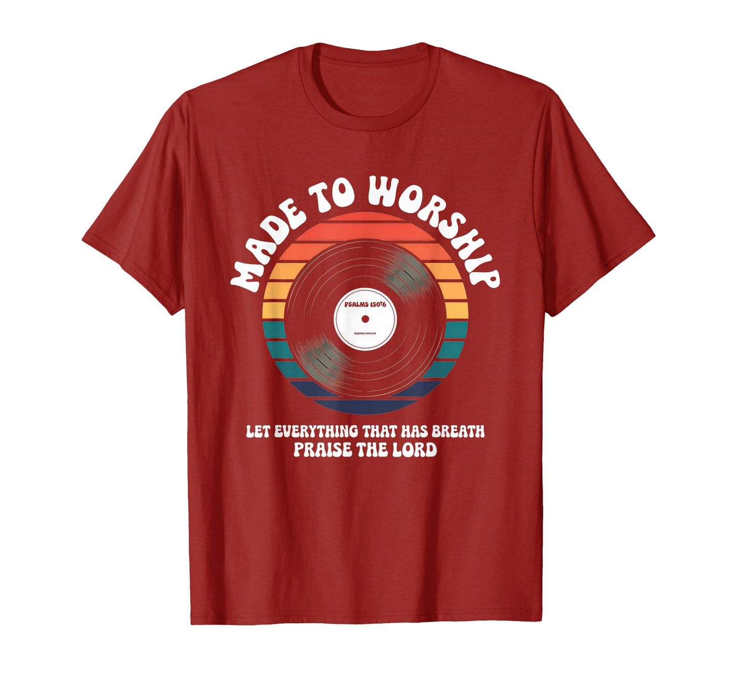 Worship Tshirt Christian Music Retro Cassette Psalms 150:6 T-Shirt