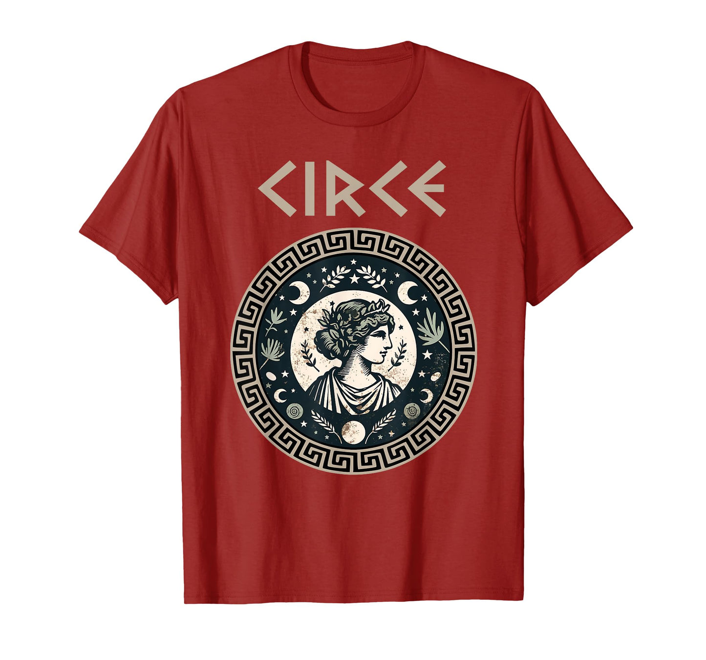 Agema Apparel Circe Greek Goddess and Sorceress Greek Mythology T-Shirt, Small, Black