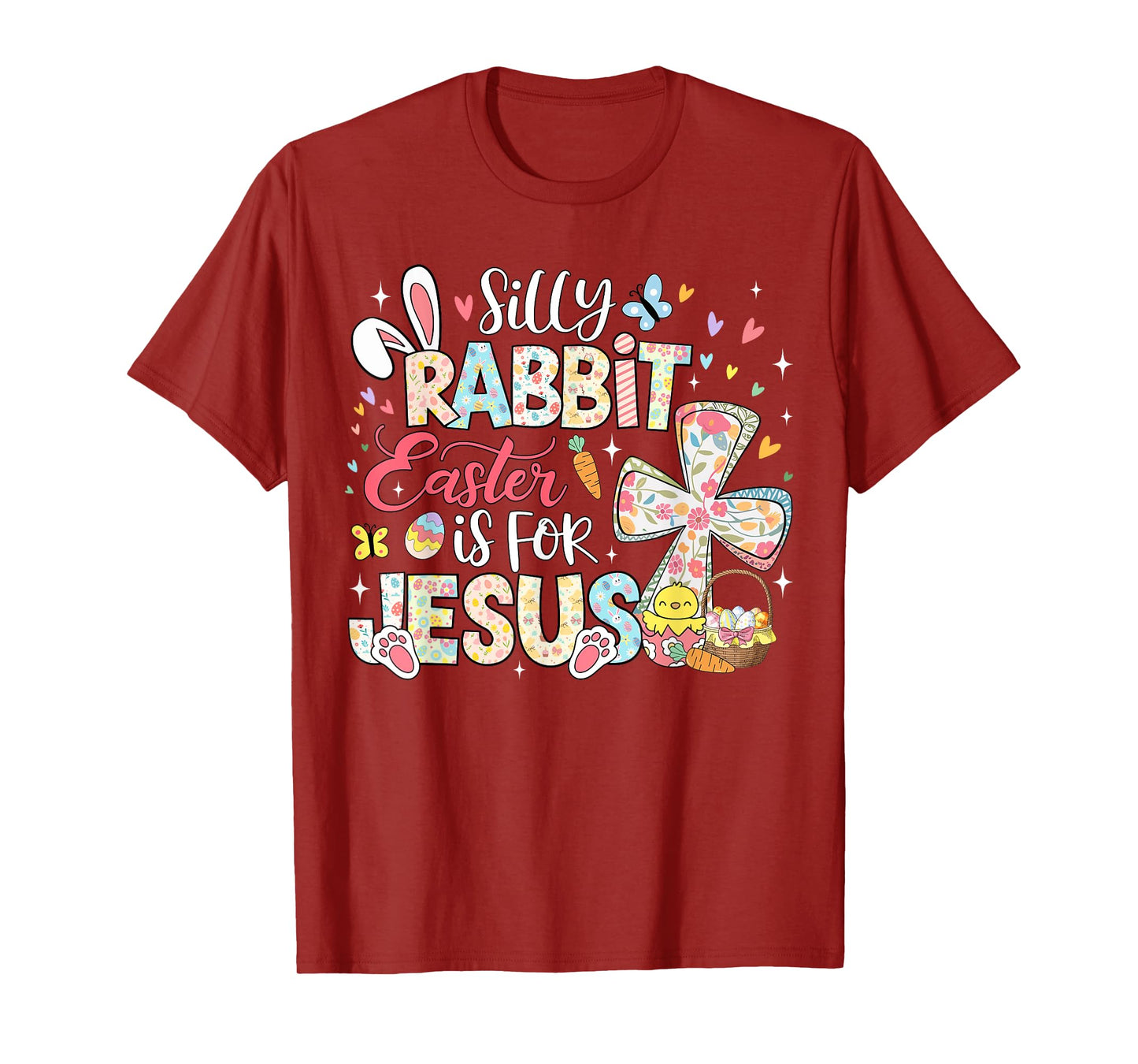 Silly Rabbit Easter Is For Jesus Religious Christian Easter T-Shirt