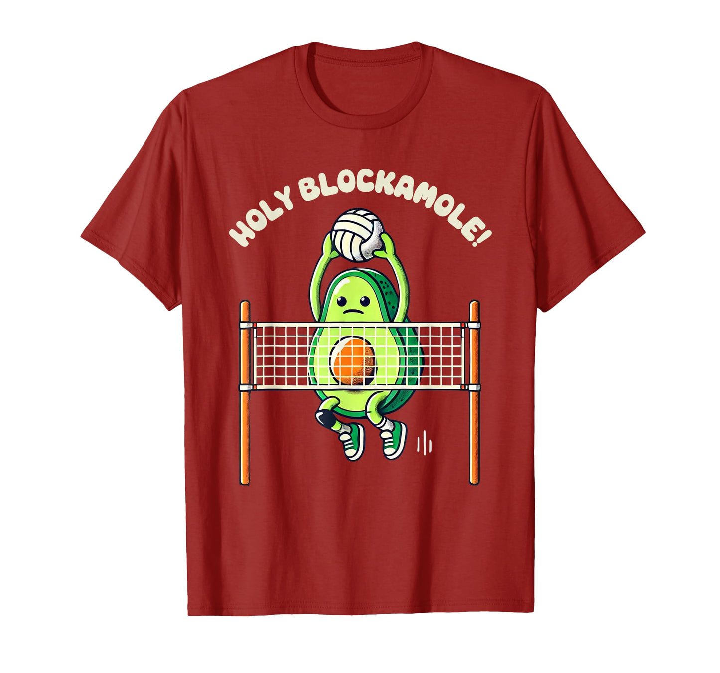 Holy Blockamole Volleyball Shirt Avocado Lover Guacamole T-Shirt