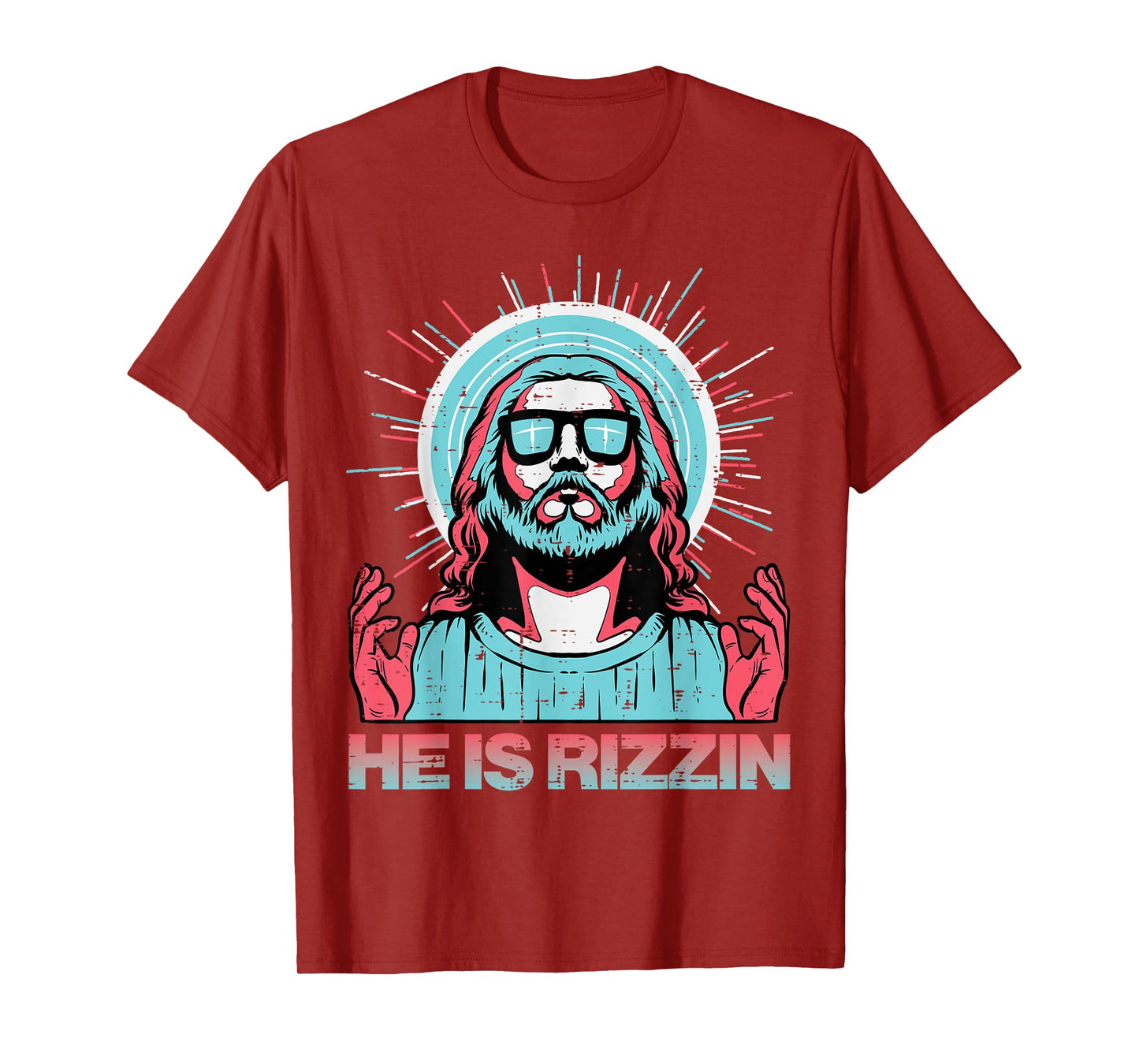 He Is Rizzin Risen Jesus Easter Funny Saying Women Men Kids T-Shirt