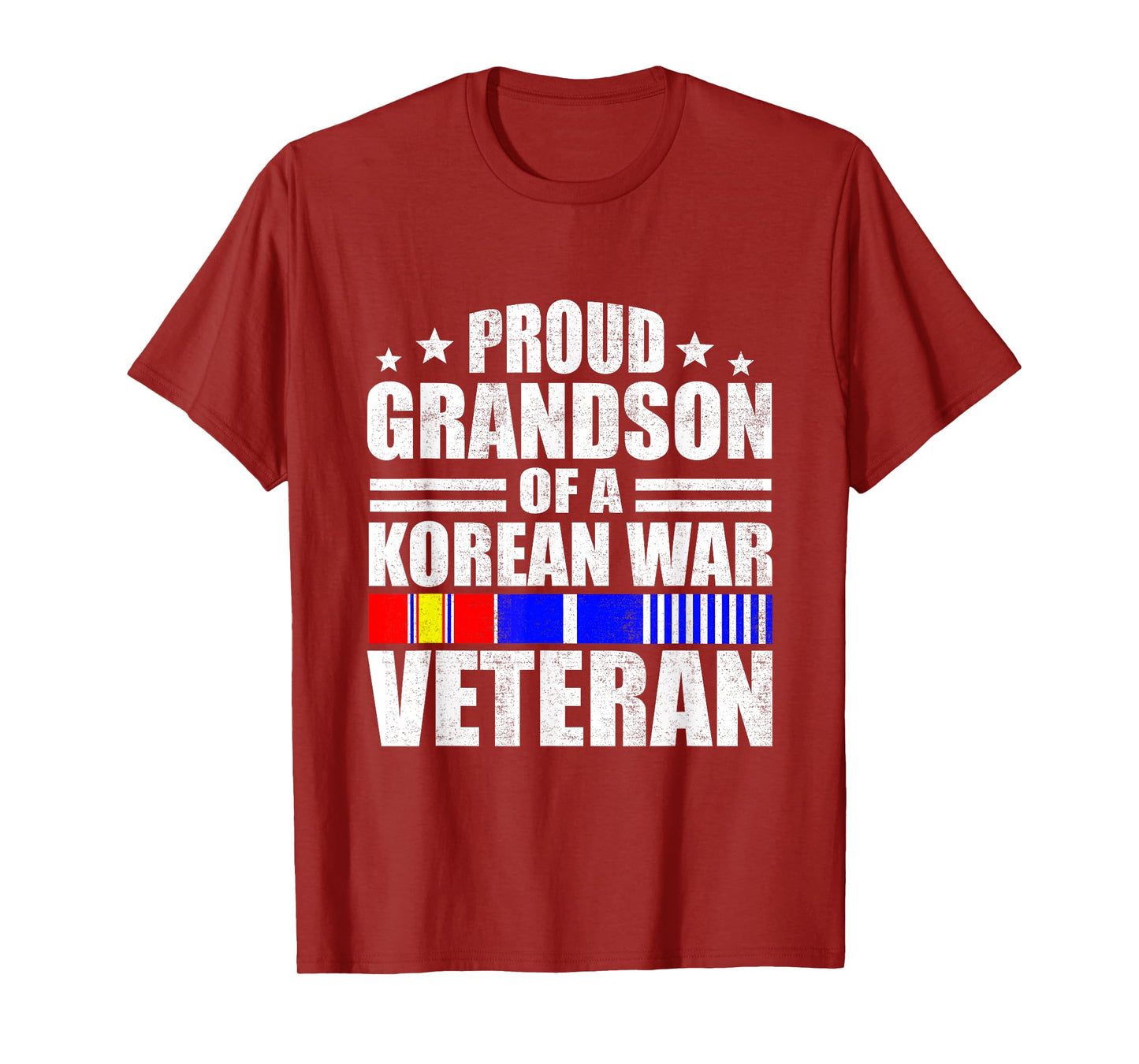 Proud Grandson Of Korean War Veteran - Military Family T-Shirt