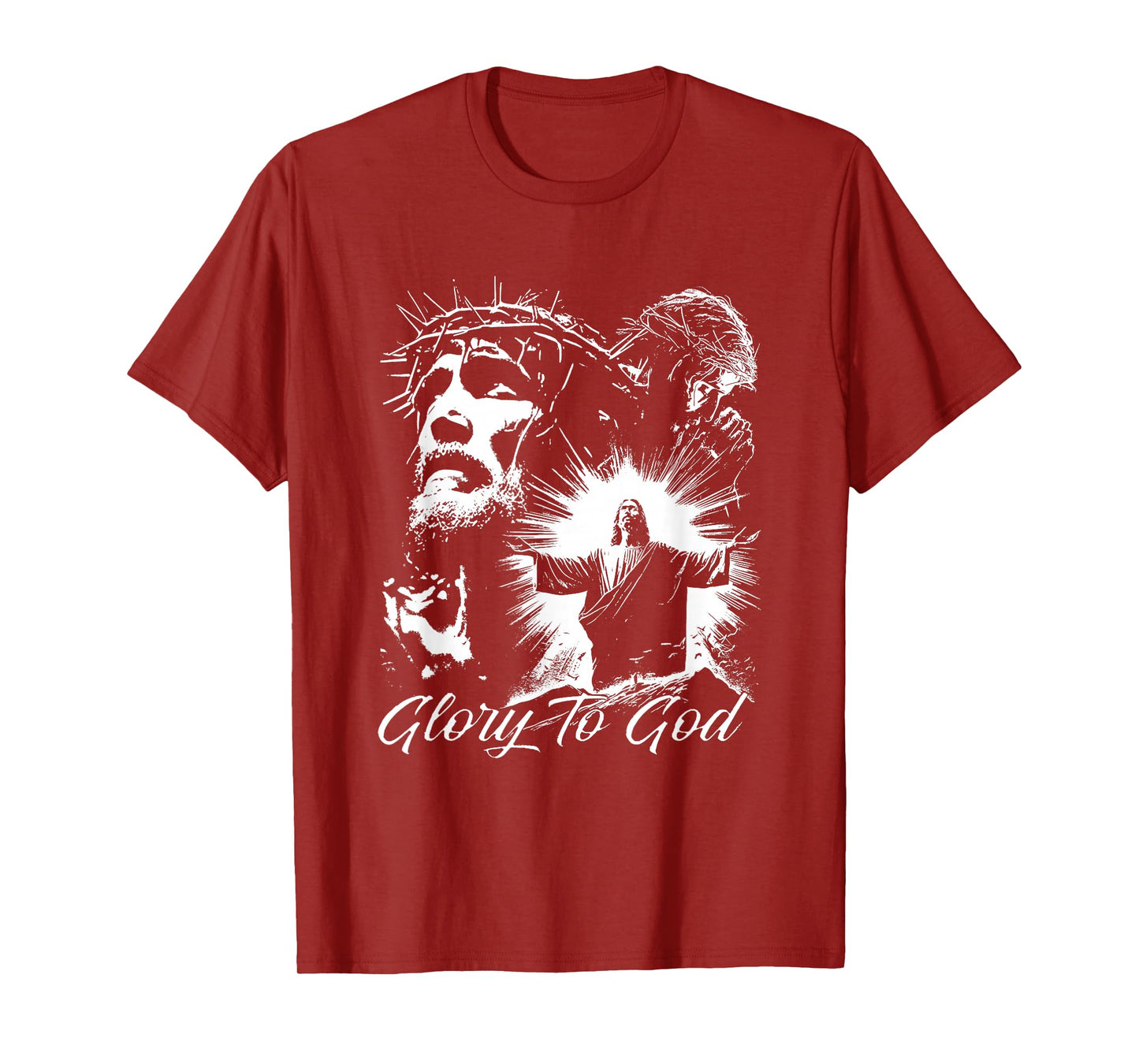 Glory to God Jesus Crown of Thorns T-Shirt