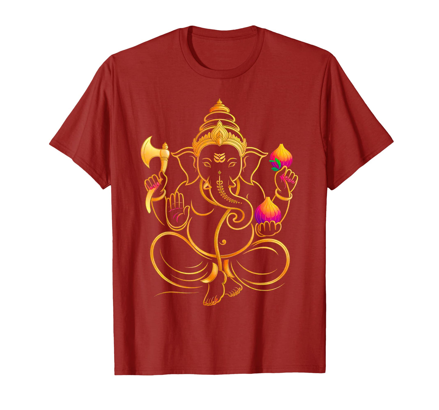Hindu Ganesha Puja Elephant God India Meditation Yoga Murti T-Shirt