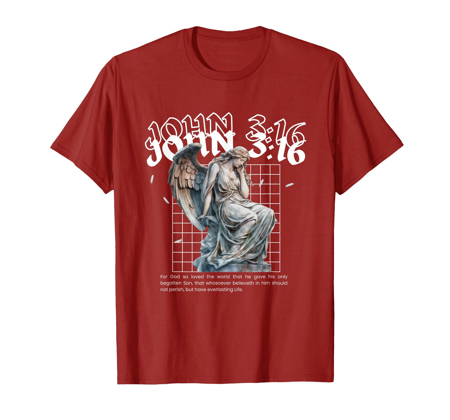 John 3:16 Bible Verse Streetwear - Christian Bible Verse T-Shirt