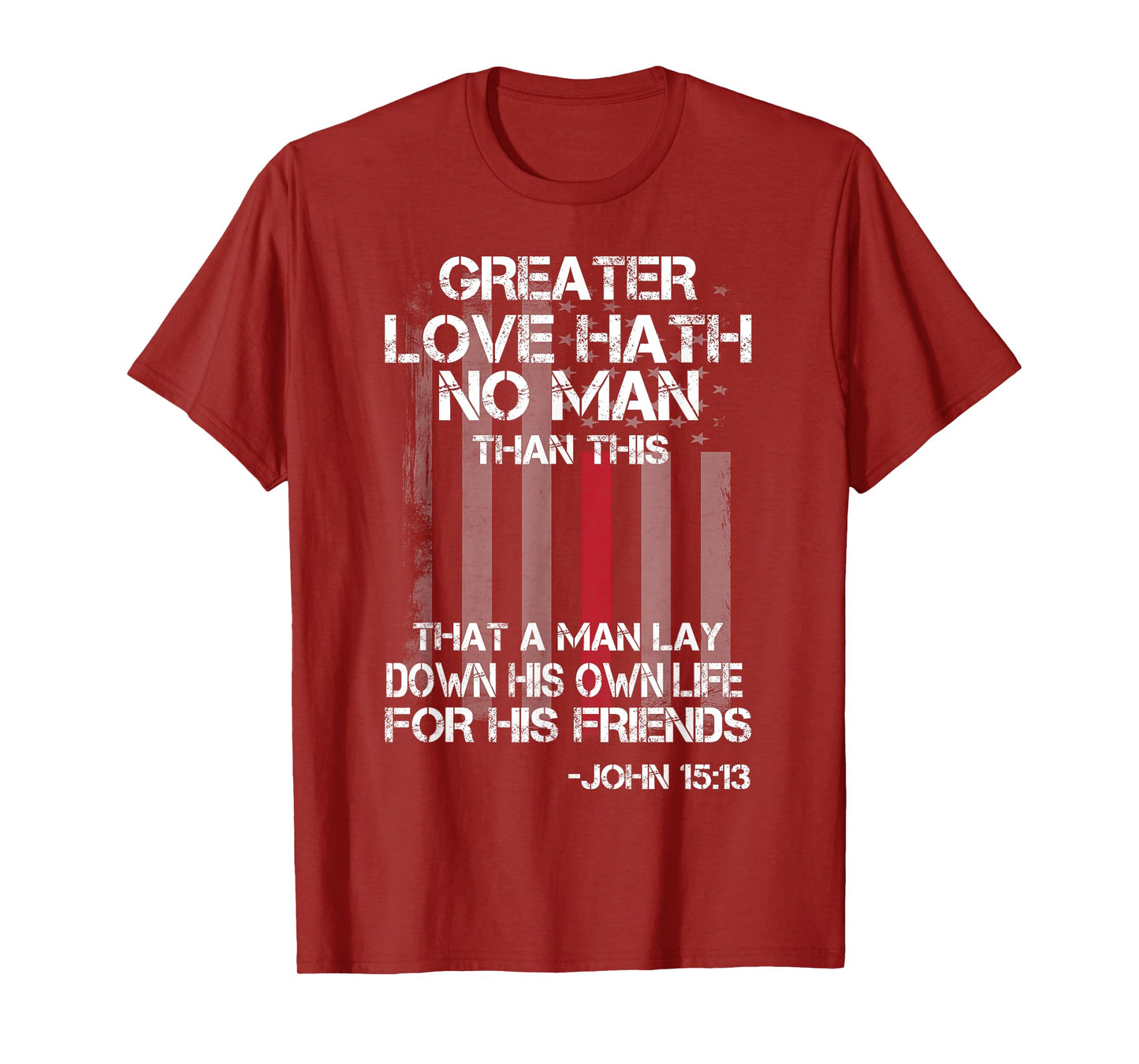 Christian Firefighter Bible Quote Shirt T-Shirt