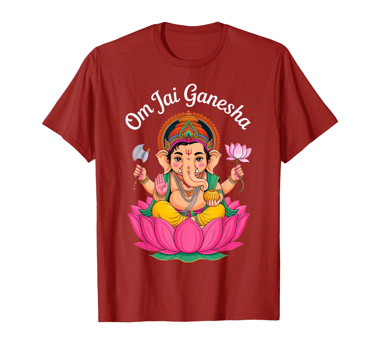 Hindu Ganesha Puja Elephant God India Meditation Yoga Murti T-Shirt