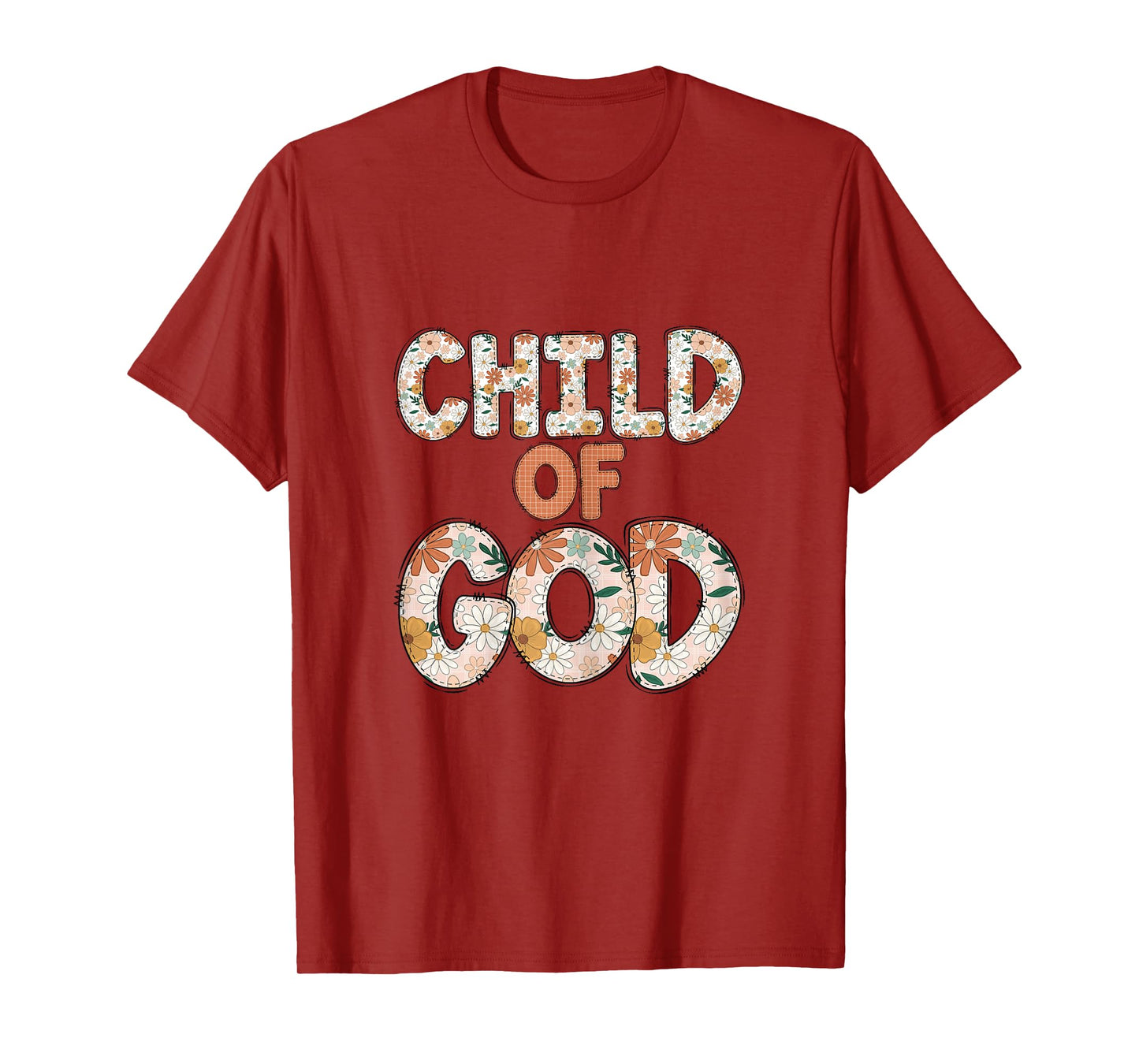 Faith Religious Floral Child Of God T-Shirt