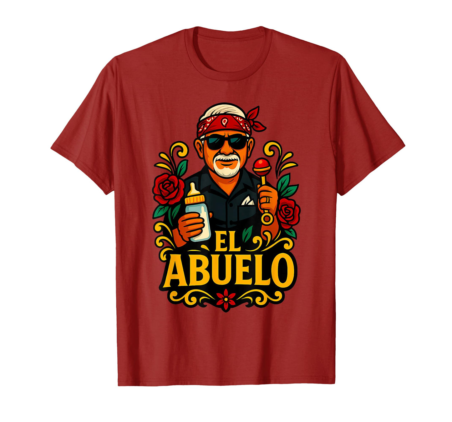 El Abuelo Funny Design for Mexican Grandpas T-Shirt
