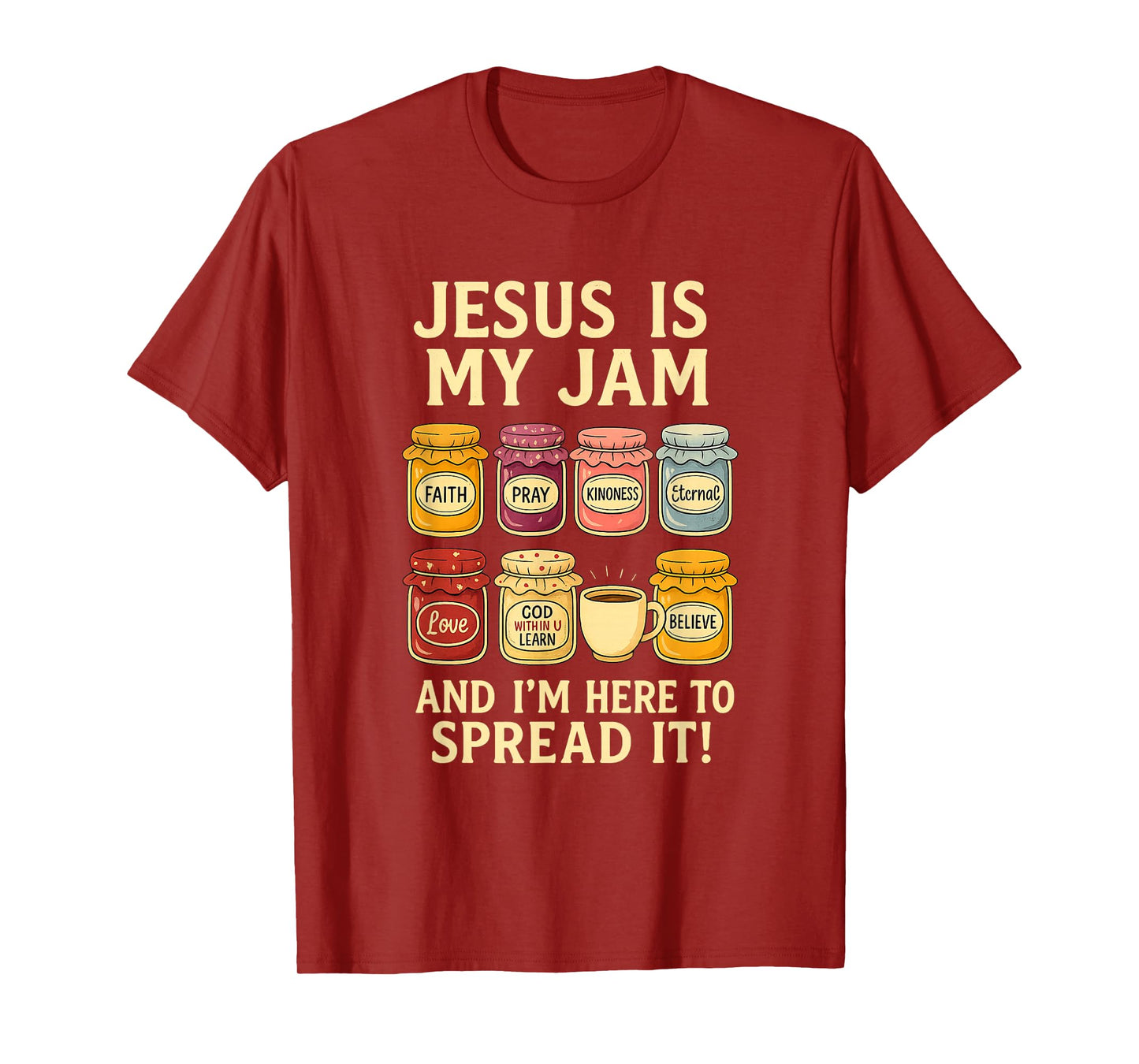 Jesus is My Jam Shirt Funny Christian Faith Bible T-Shirt