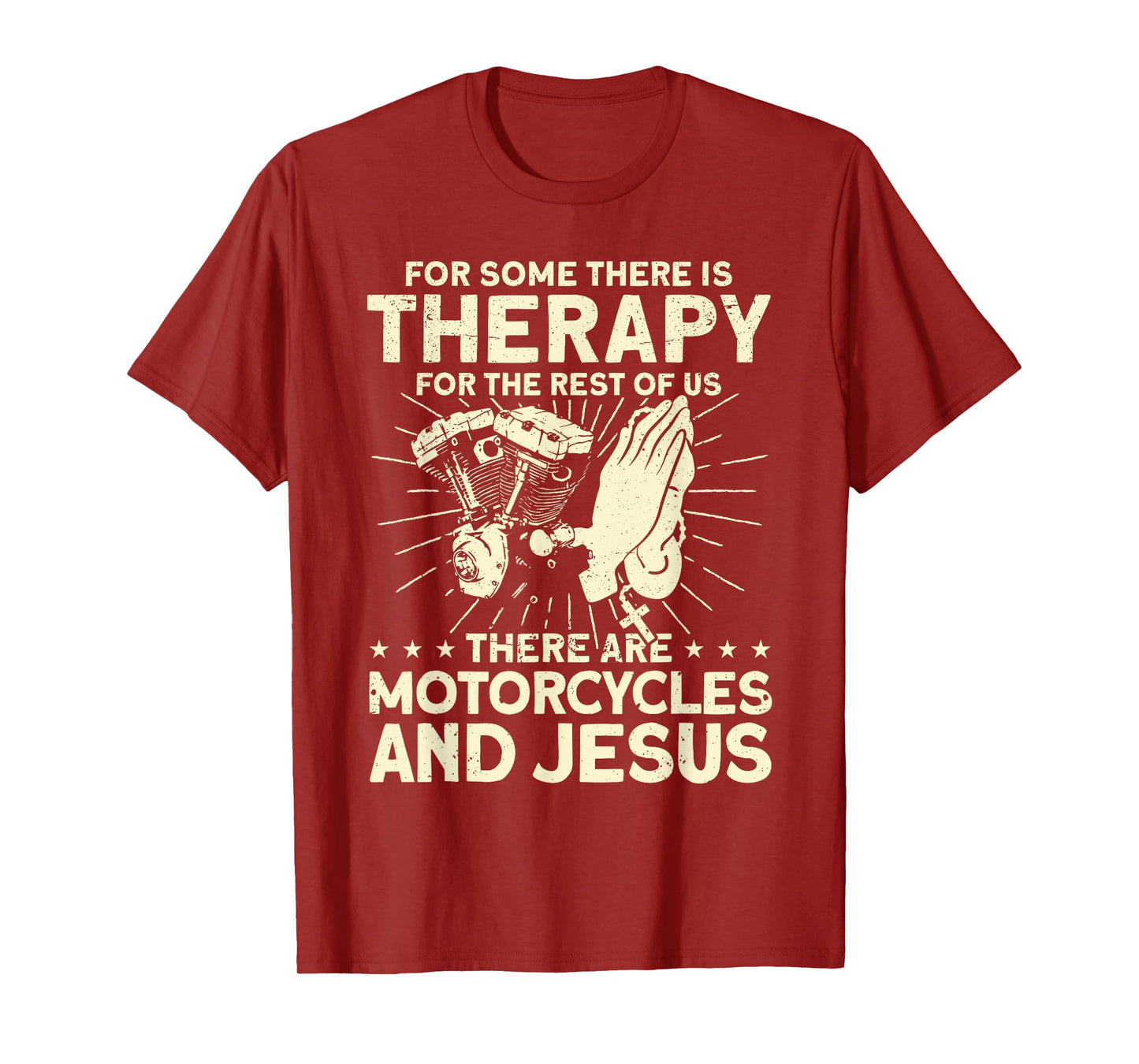 Christian Motorcycle Biker Motorcycles And Jesus Faith T-Shirt