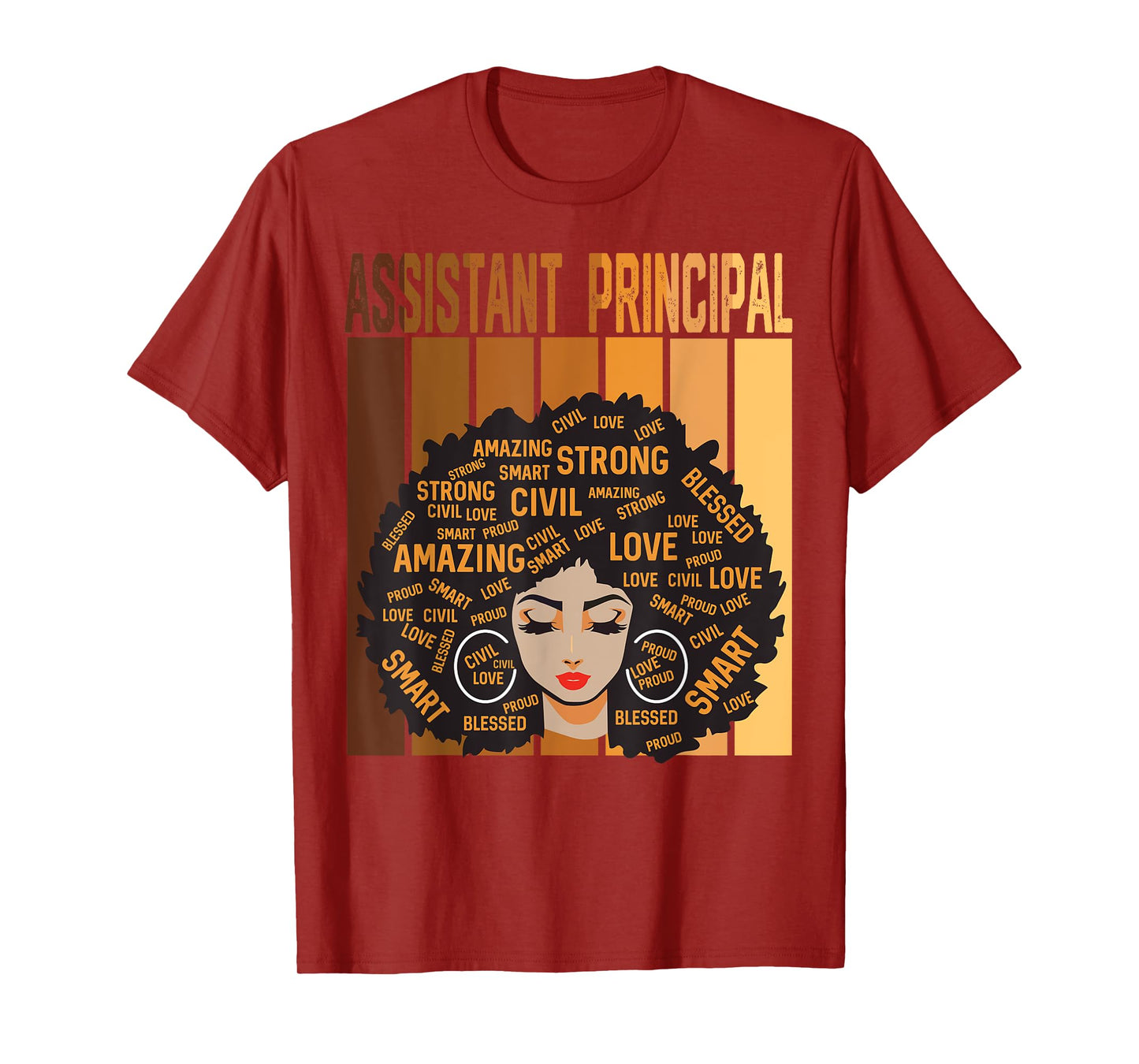 Assistant Principal Afro African Women Black History Month T-Shirt