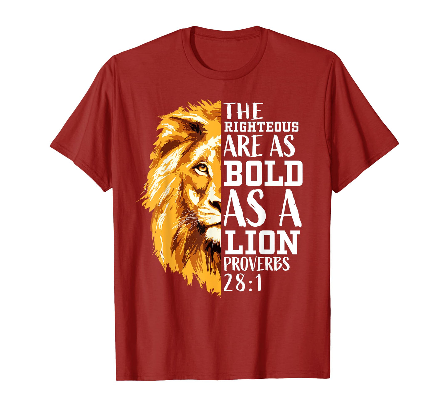 Lion of Judah Christian Bible Verse Gifts Men Dad Graphic T-Shirt