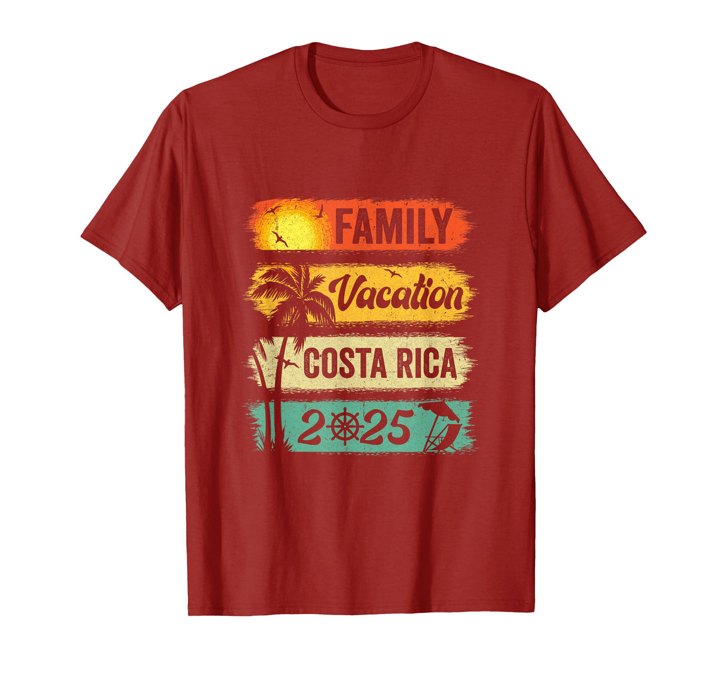 Family Costa Rica Vacation 2025 Funny Matching Group Family T-Shirt