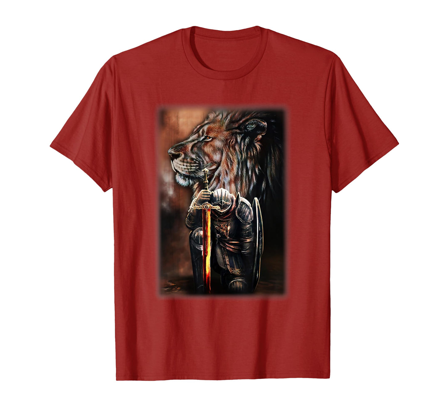 Knight Templar God Lion Christian Jesus Lover T-Shirt