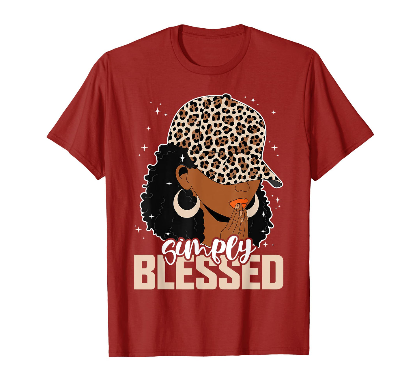 Blessed Black Woman Praying Afro African American Christian T-Shirt