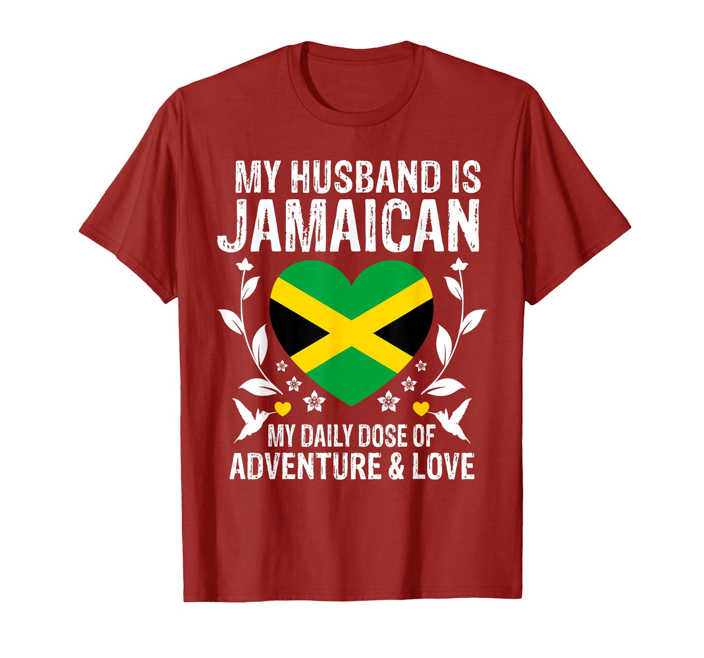 My Husband Is Jamaican Husband Jamaica Flag T-Shirt