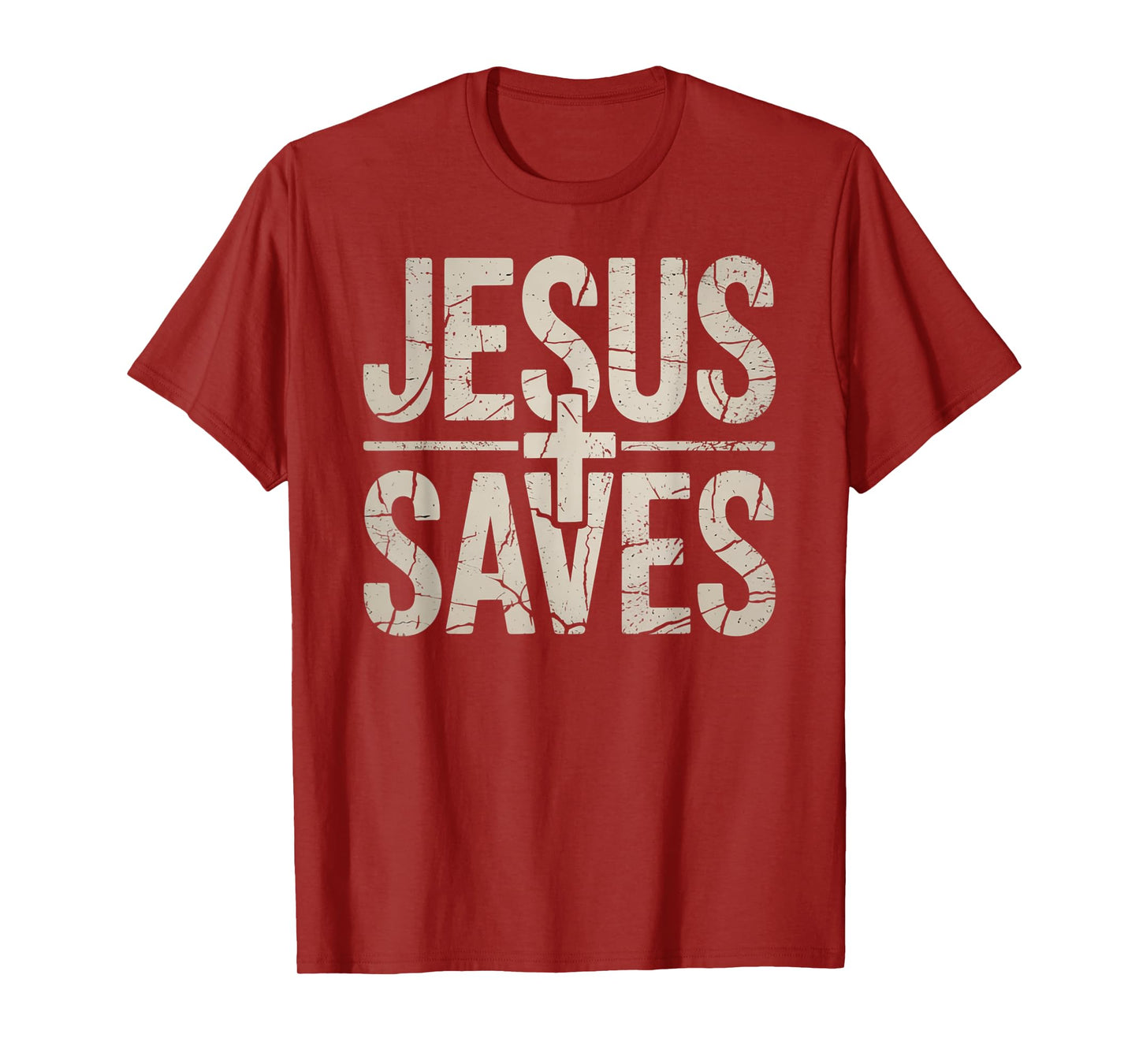 Jesus Saves Cross Christian Religious Faith Mens T-Shirt