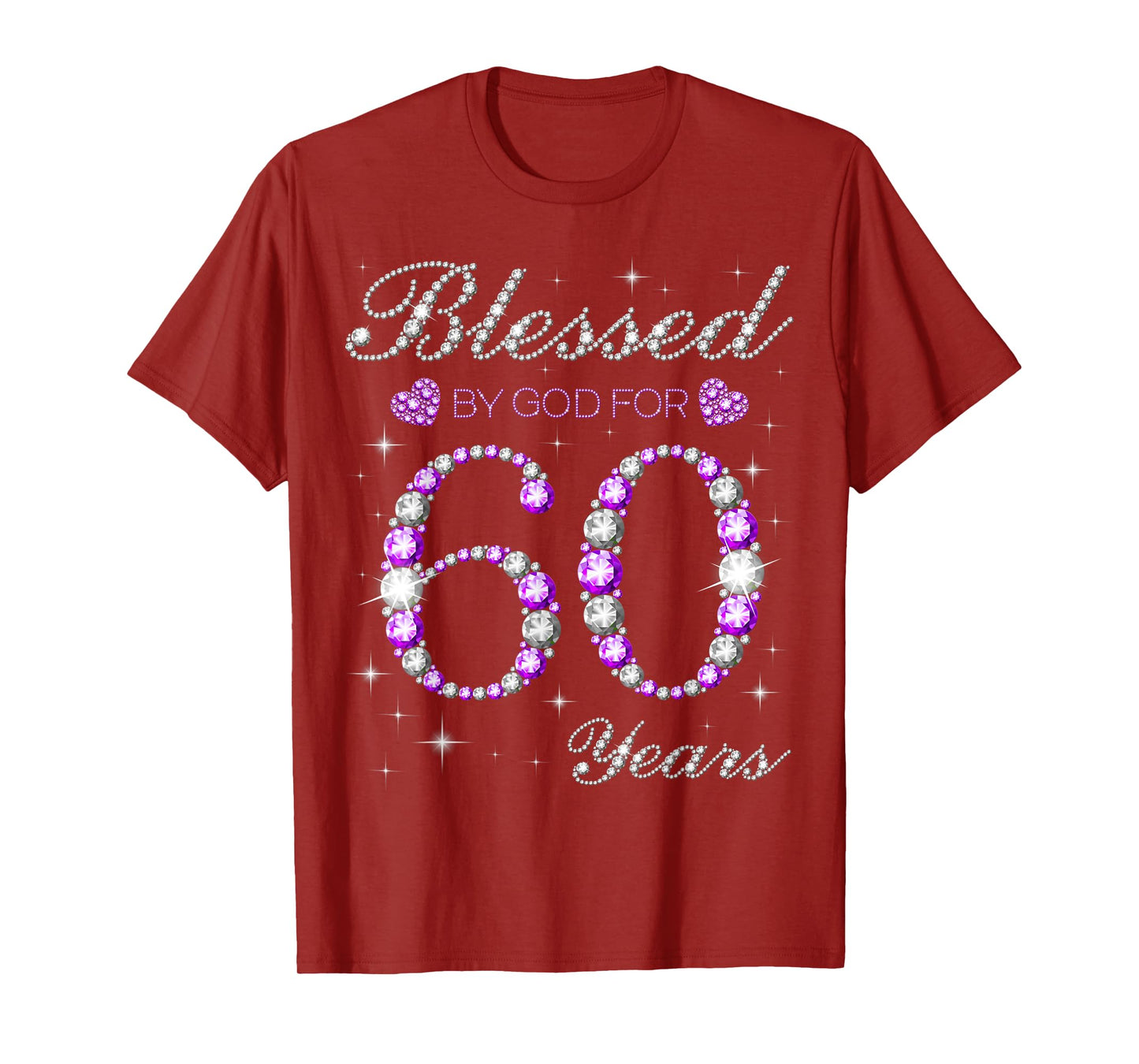 Blessed By God For 60 Years Old 60th Birthday Party B-day T-Shirt