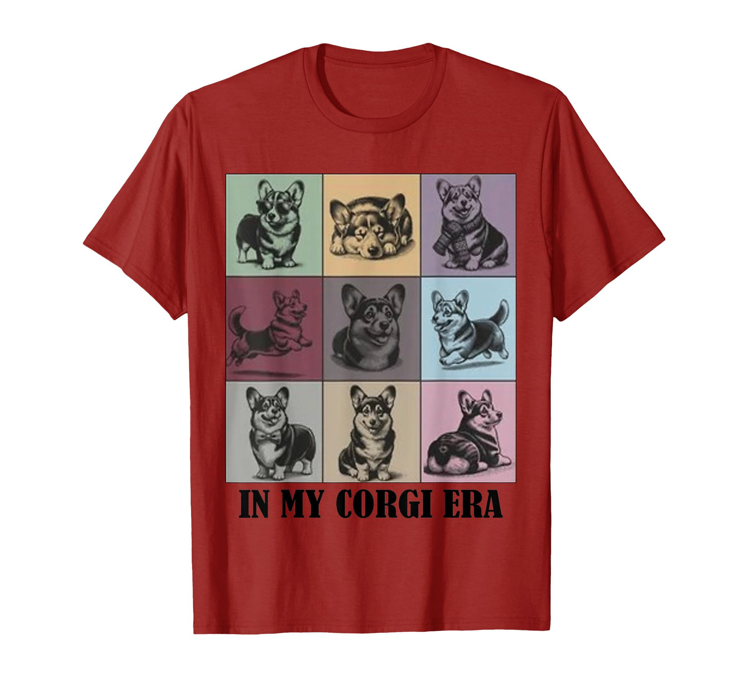 funny Corgi Mom Quote In My Corgi Era Cool Dog Lovers Men Women T-Shirt