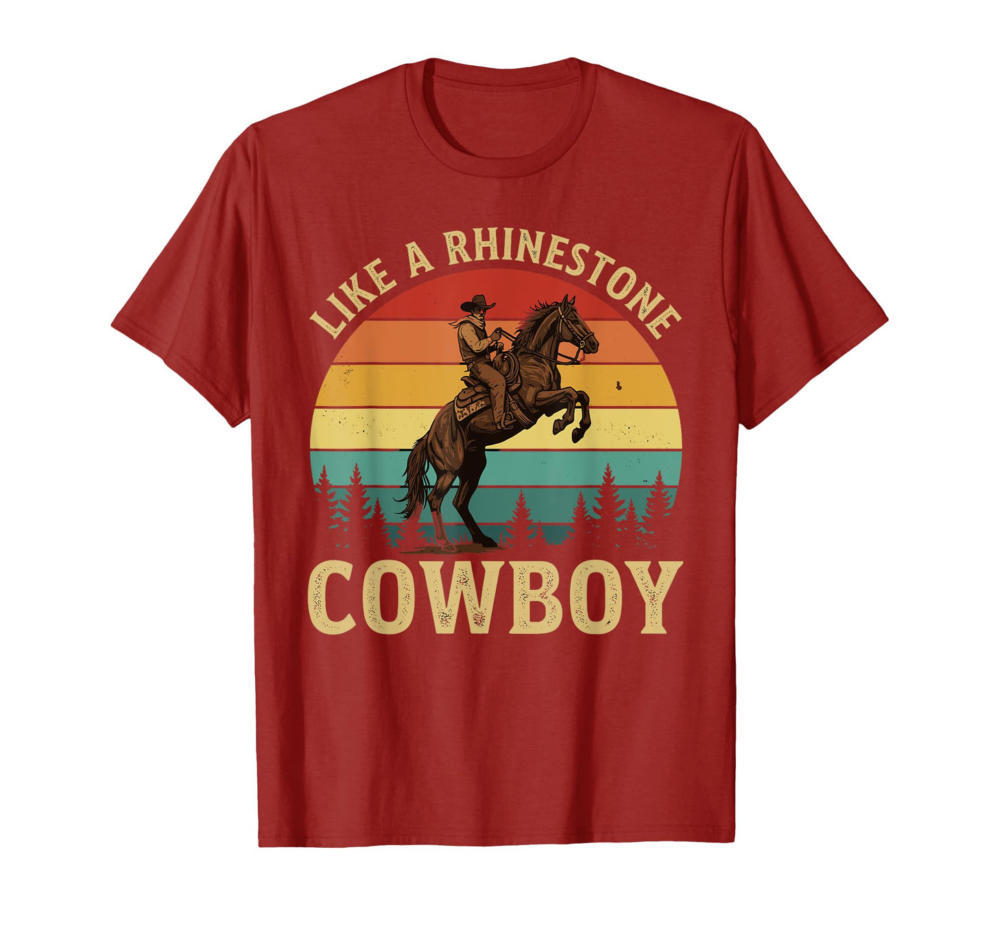 Like a Rhinestone Cowboy for Horse Riders for Christ T-Shirt