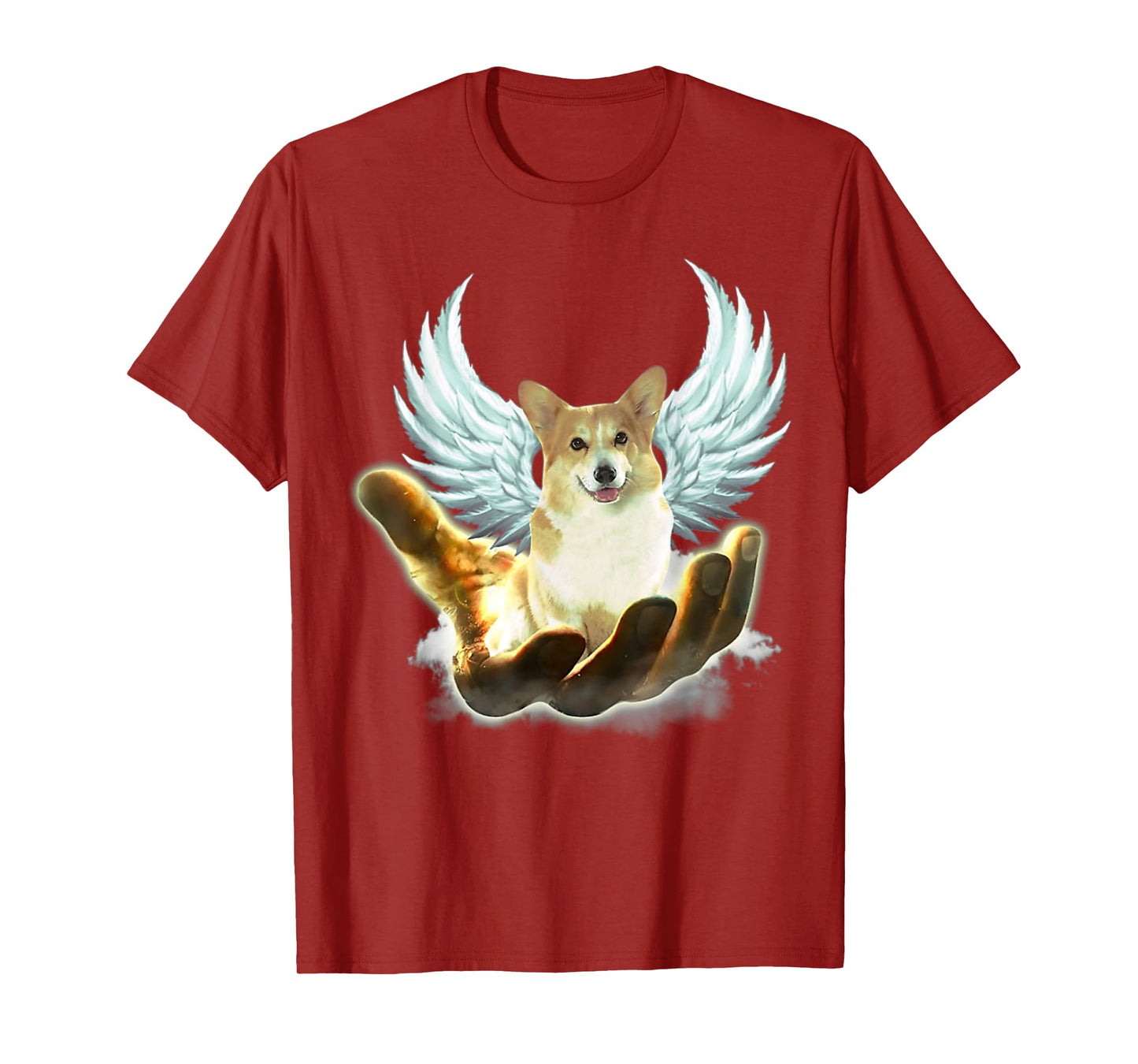 Angel Corgi Golden Hand Heaven Wings God T-Shirt