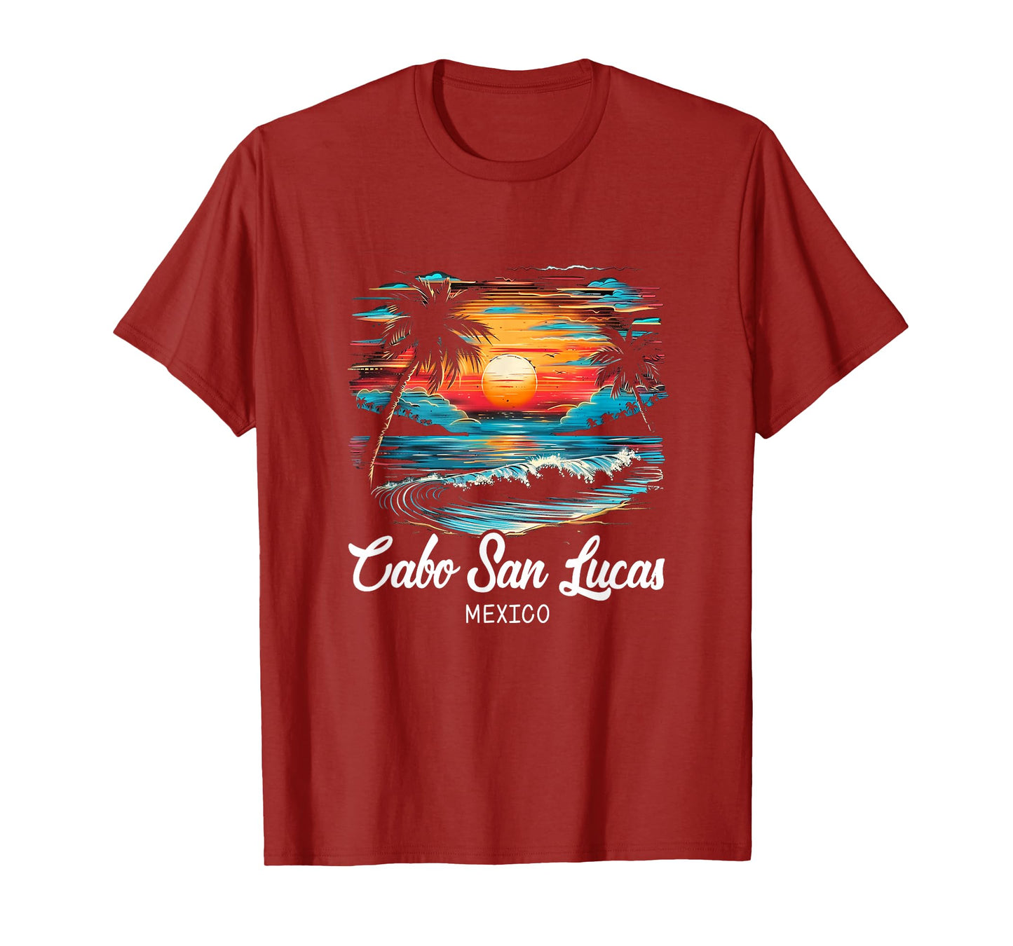 Family Vacation Retro Sunset Mexico Cabo San Lucas T-Shirt